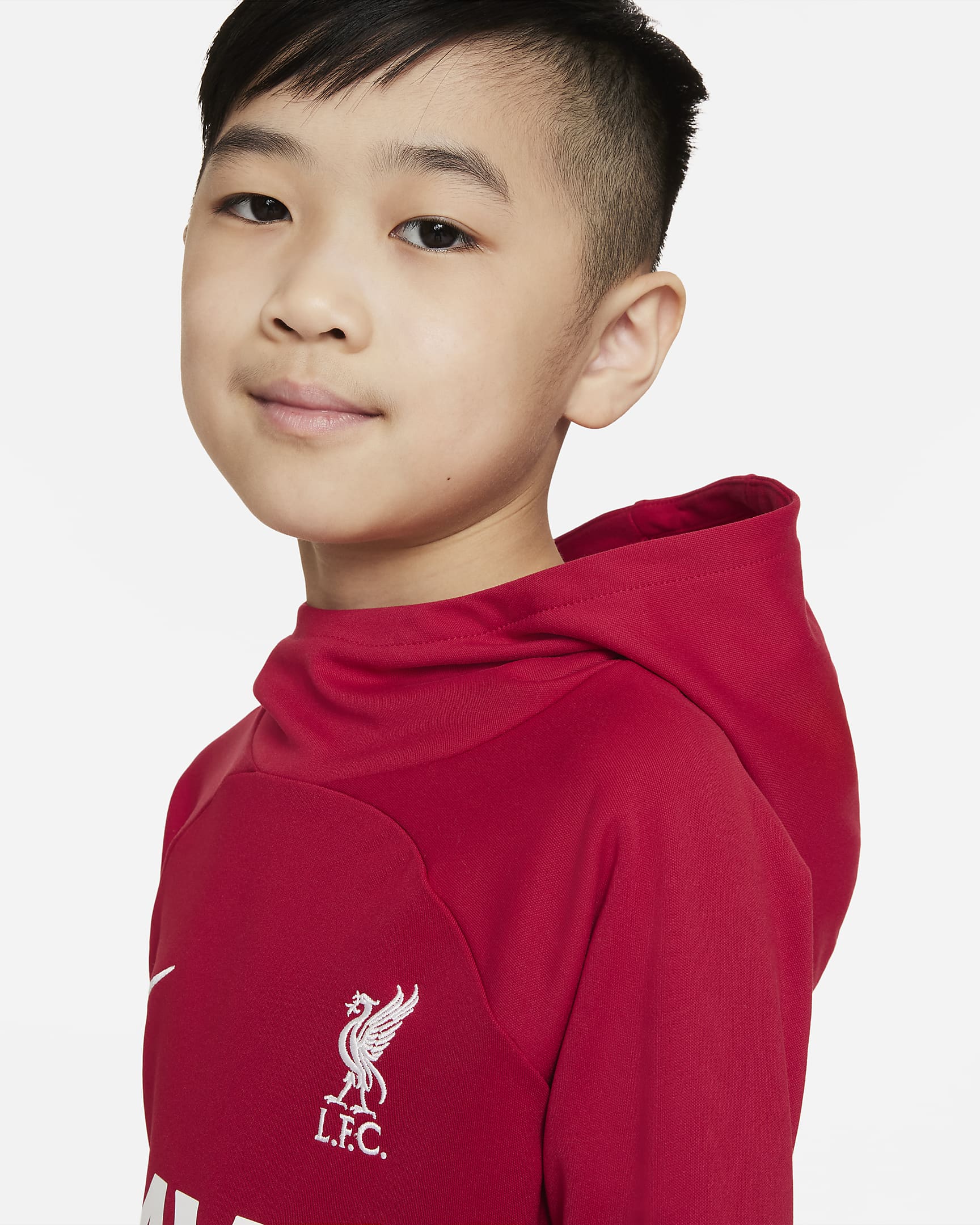 Liverpool F.C. Academy Pro Younger Kids' Nike Dri-FIT Football Hoodie ...