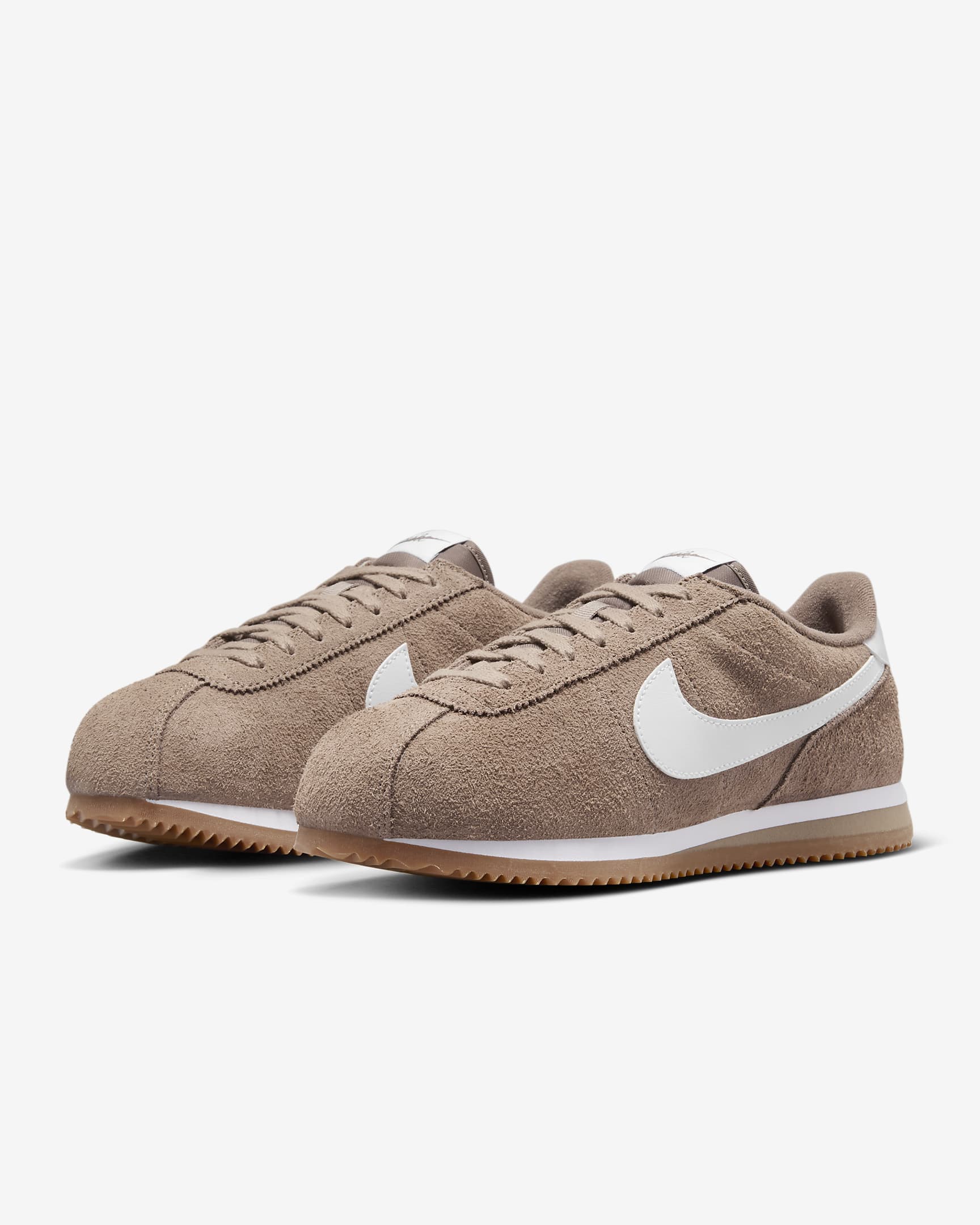 Dámské boty Nike Cortez Vintage Suede - Mink Brown/Gum Medium Brown/Bílá