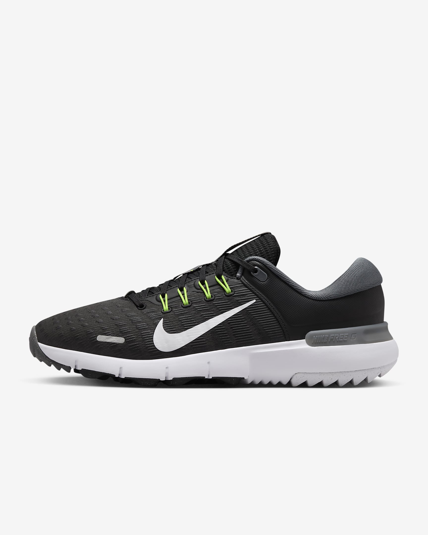 Nike Free Golf NN Golf Shoes - Black/Iron Grey/Volt/White