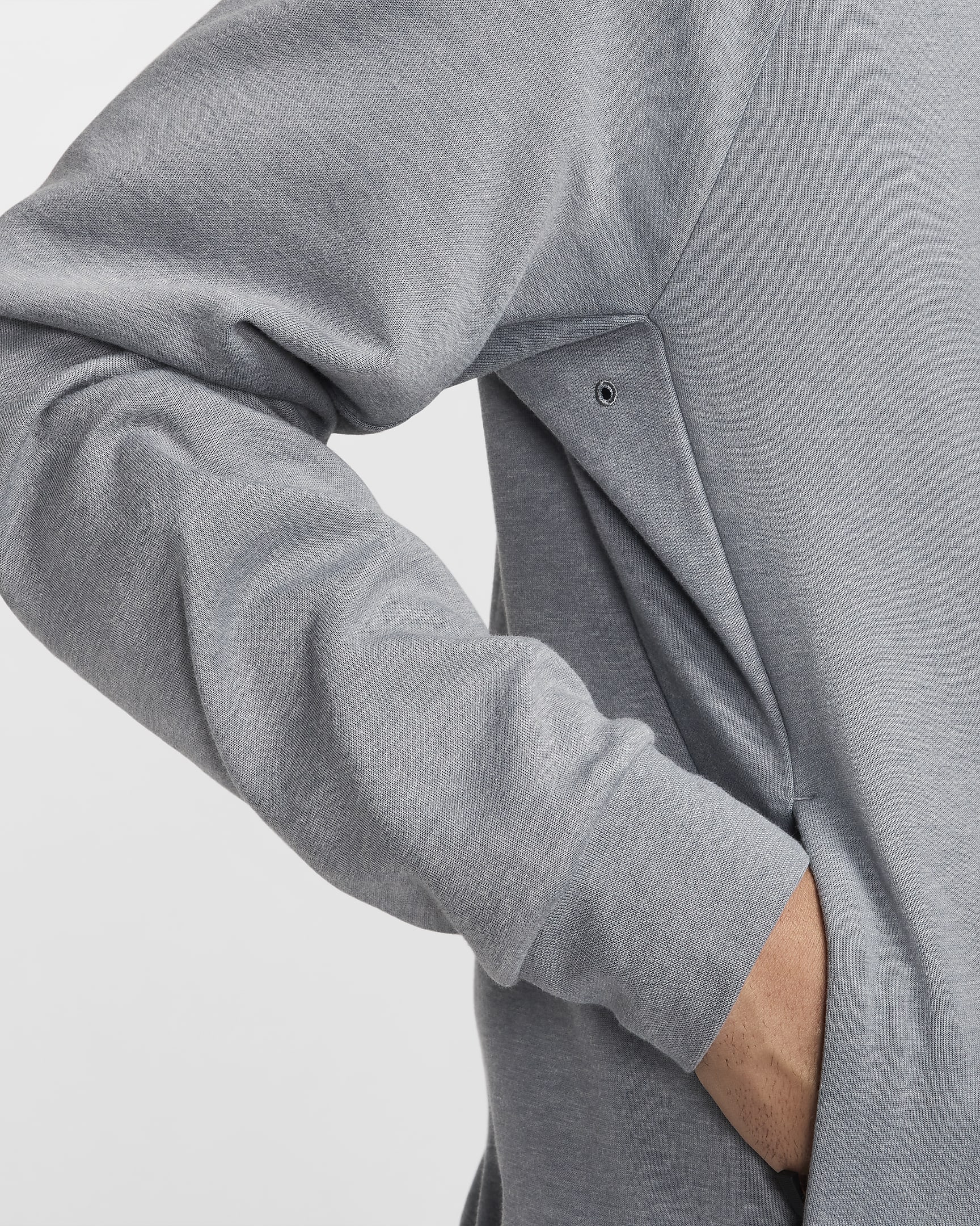 Alsidig Nike Primary Dri-FIT UV-pullover-hættetrøje til mænd - Cool Grey/Heather/Cool Grey