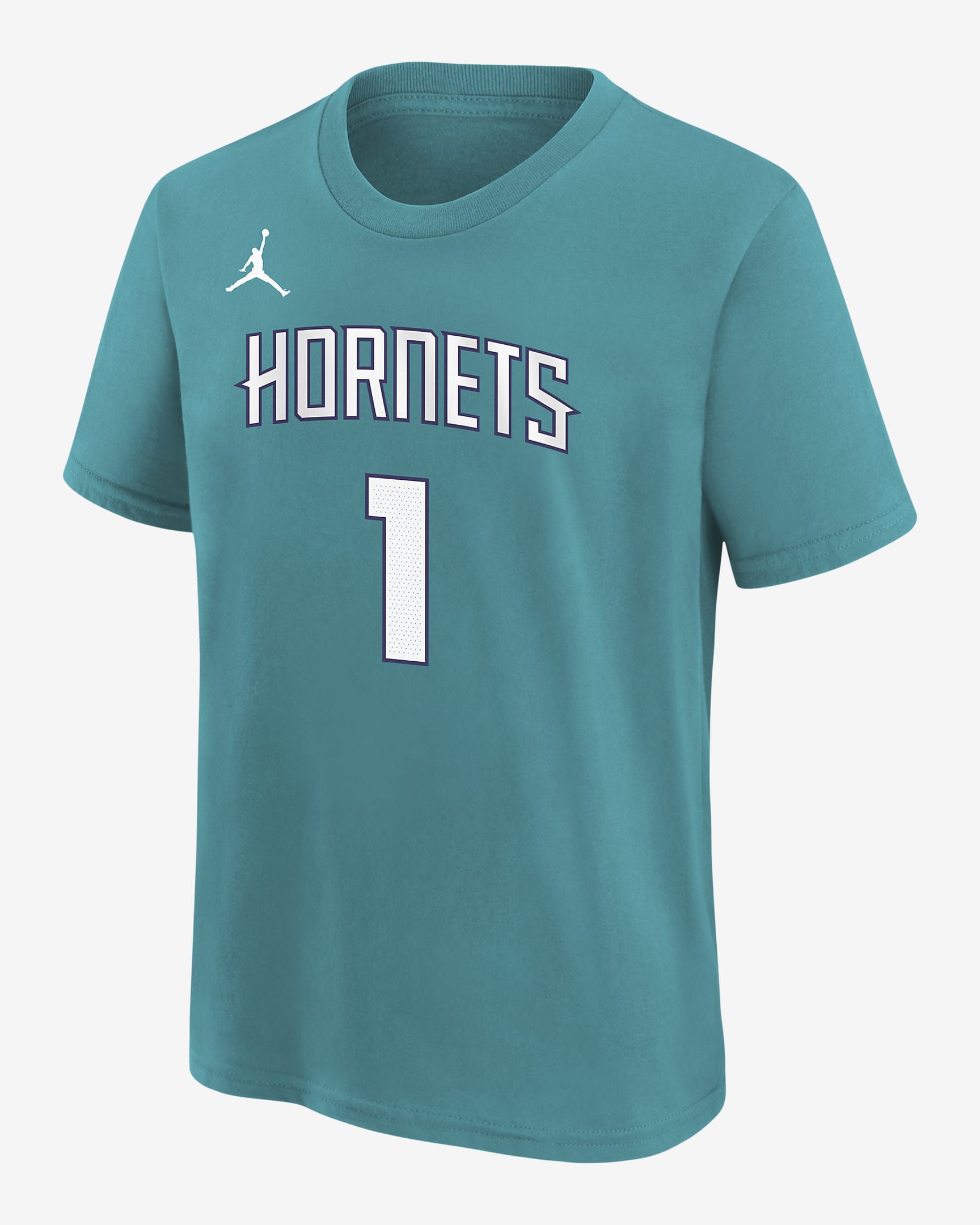 Playera Nike de la NBA para niños talla grande LaMelo Ball Charlotte Hornets - Rapid azul verdoso