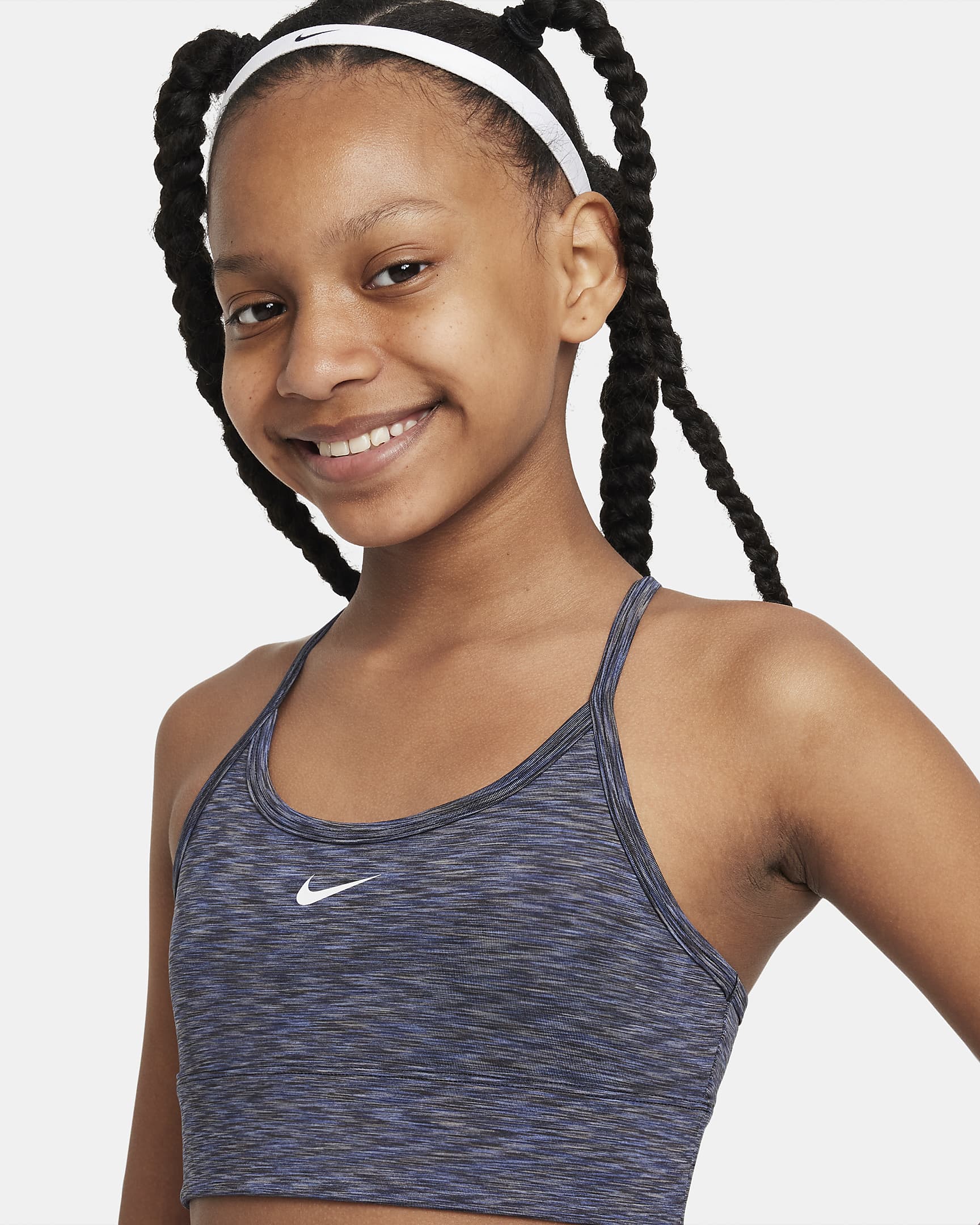 Nike Dri-FIT Indy Older Kids' (Girls') Sports Bra. Nike IE