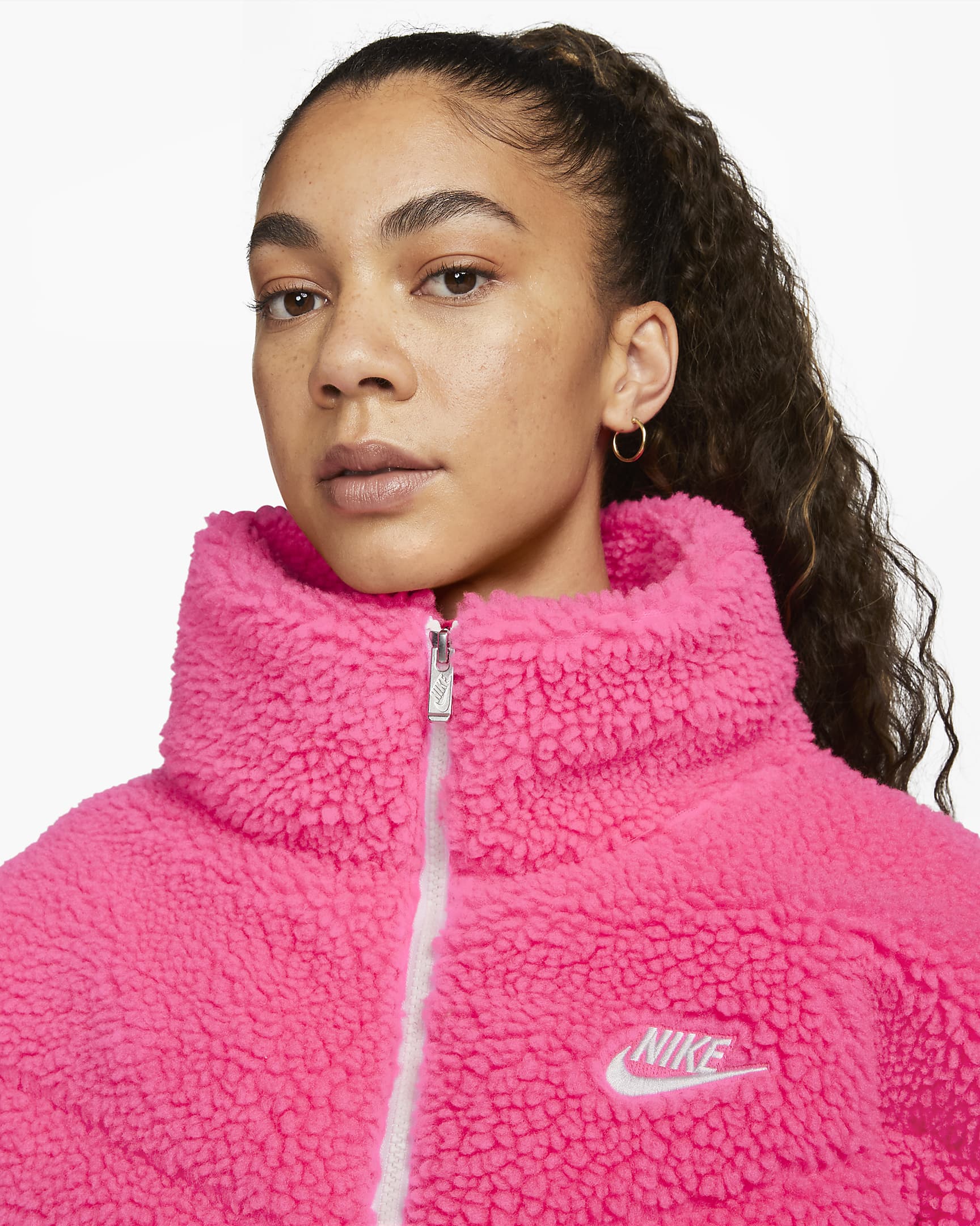 Nike Sportswear Therma Fit City Series Womens Synthetic Fill High Pile Fleece Jacket Nike Hu