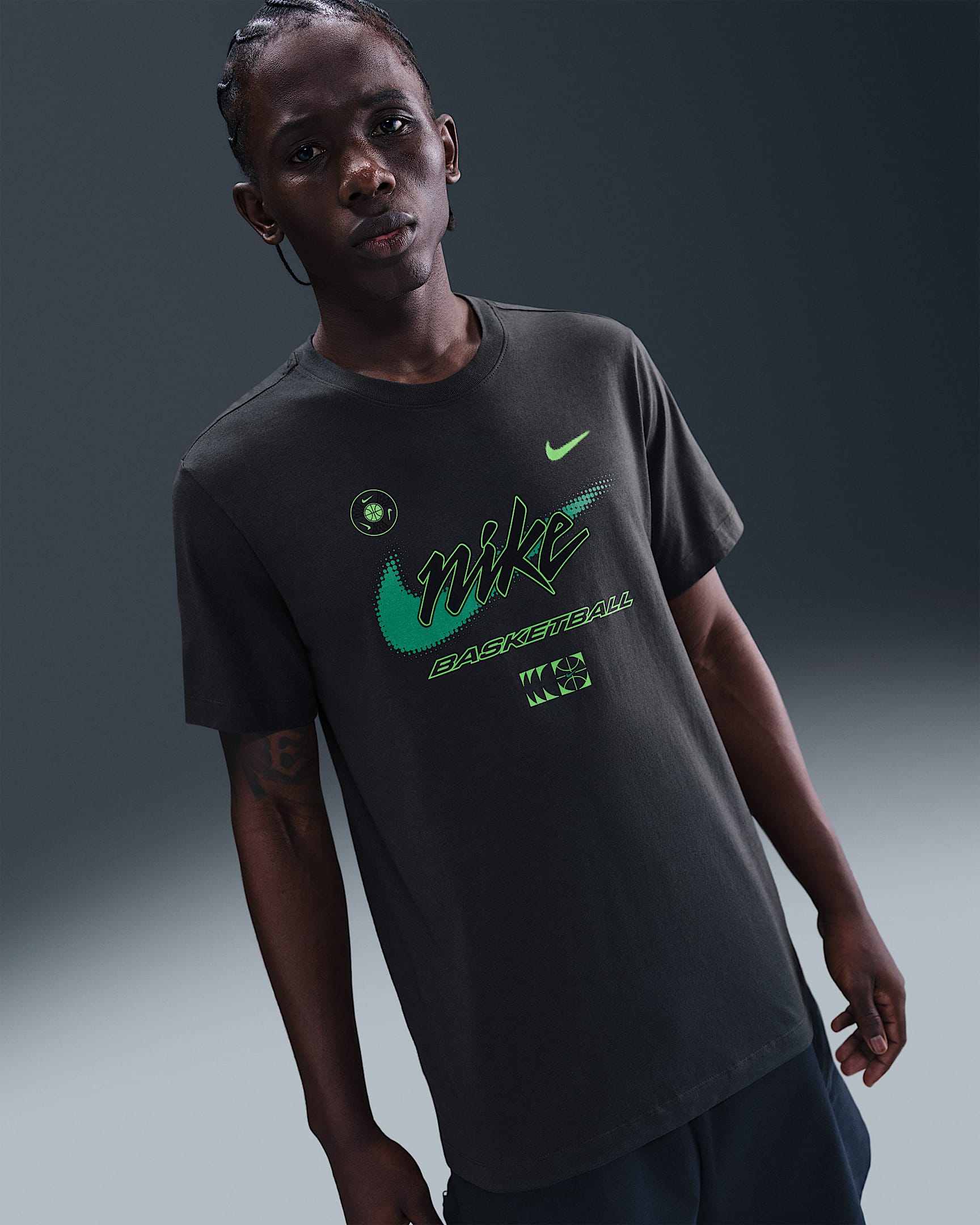 Nike Men's Basketball T-Shirt - Anthracite