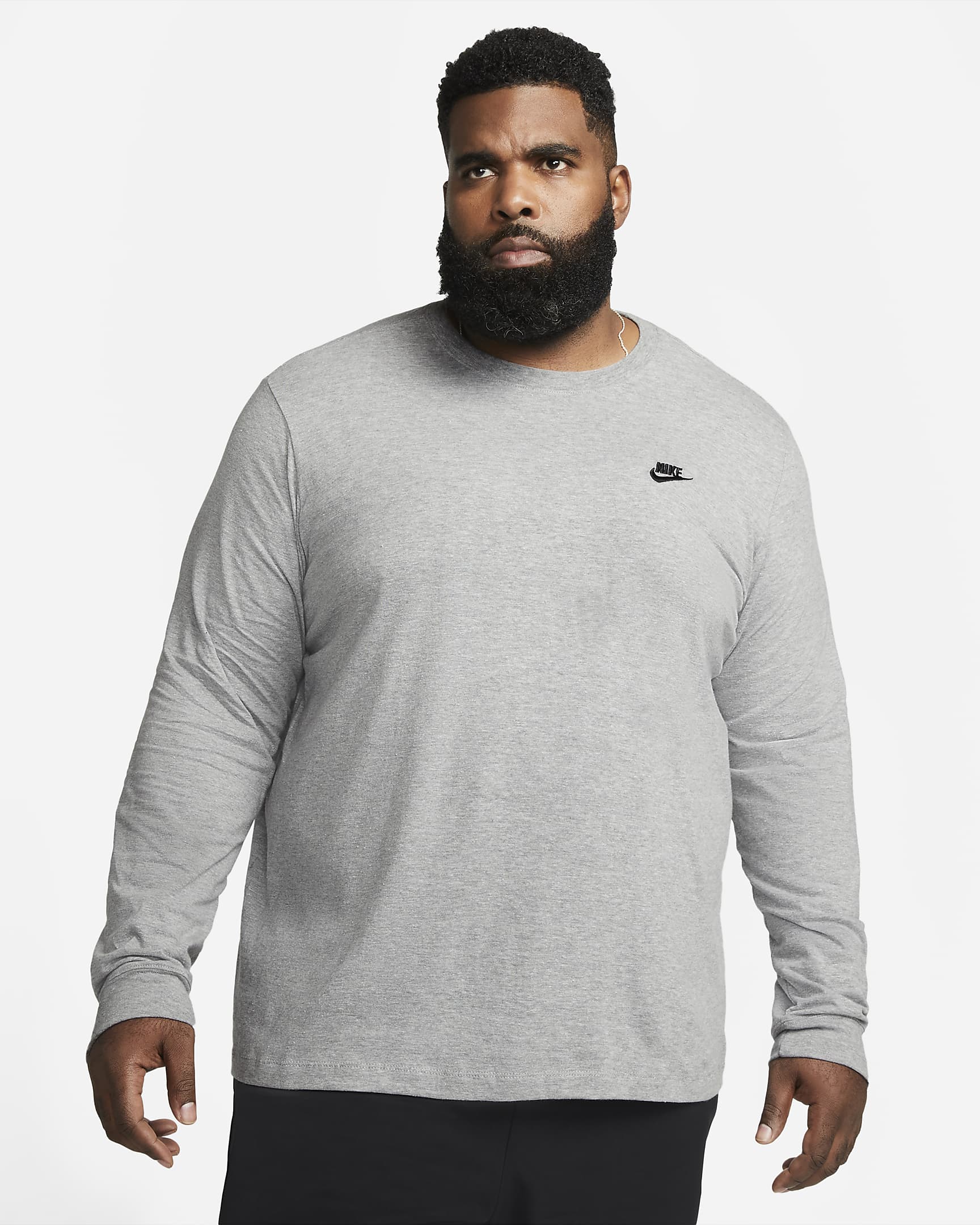 Nike Sportswear Club Men's Long-Sleeve T-Shirt. Nike.com