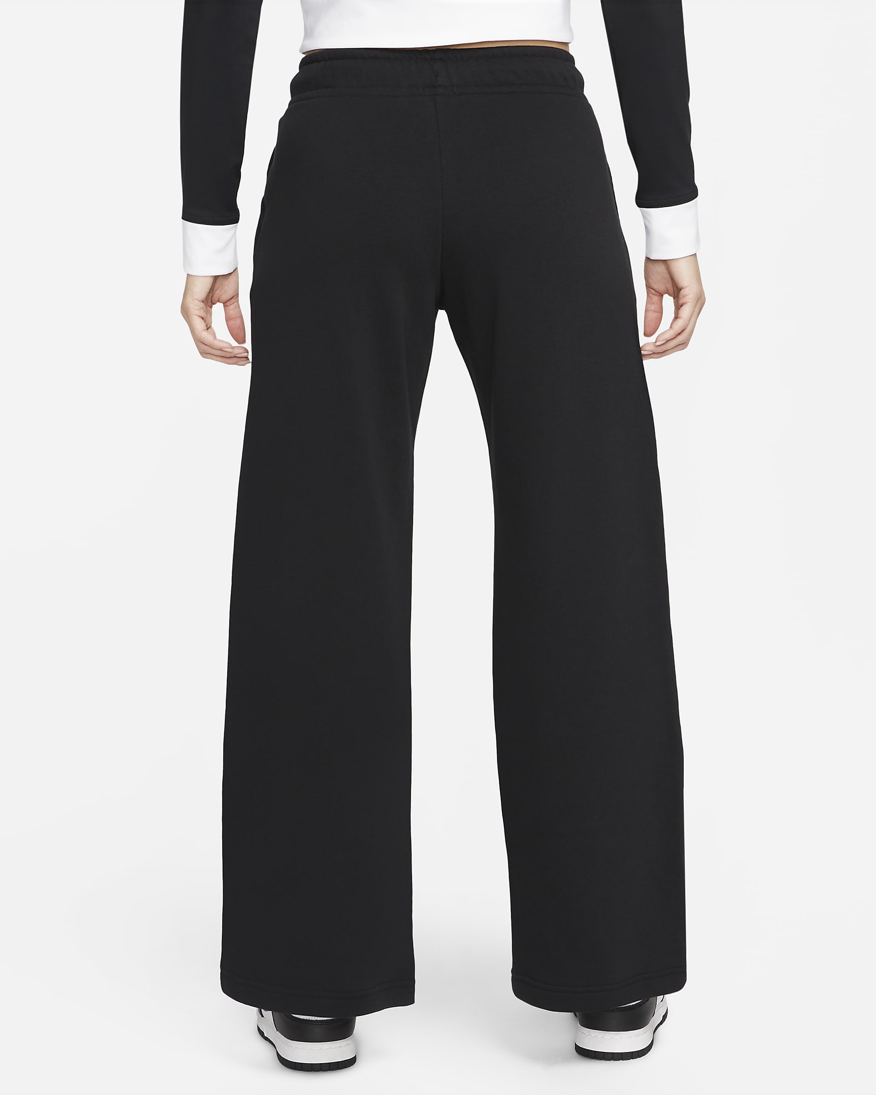 Nike Sportswear Club Fleece Women's MidRise WideLeg Tracksuit Bottoms — free download