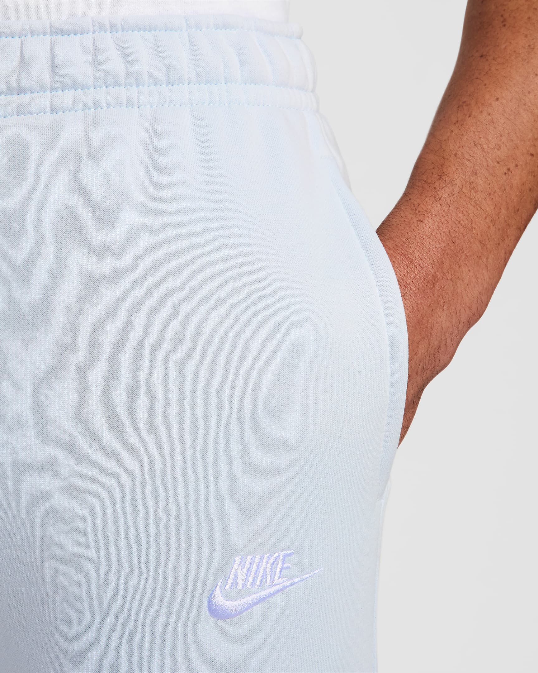 Nike Sportswear Club Fleece Joggers - Pure Platinum/Pure Platinum/White