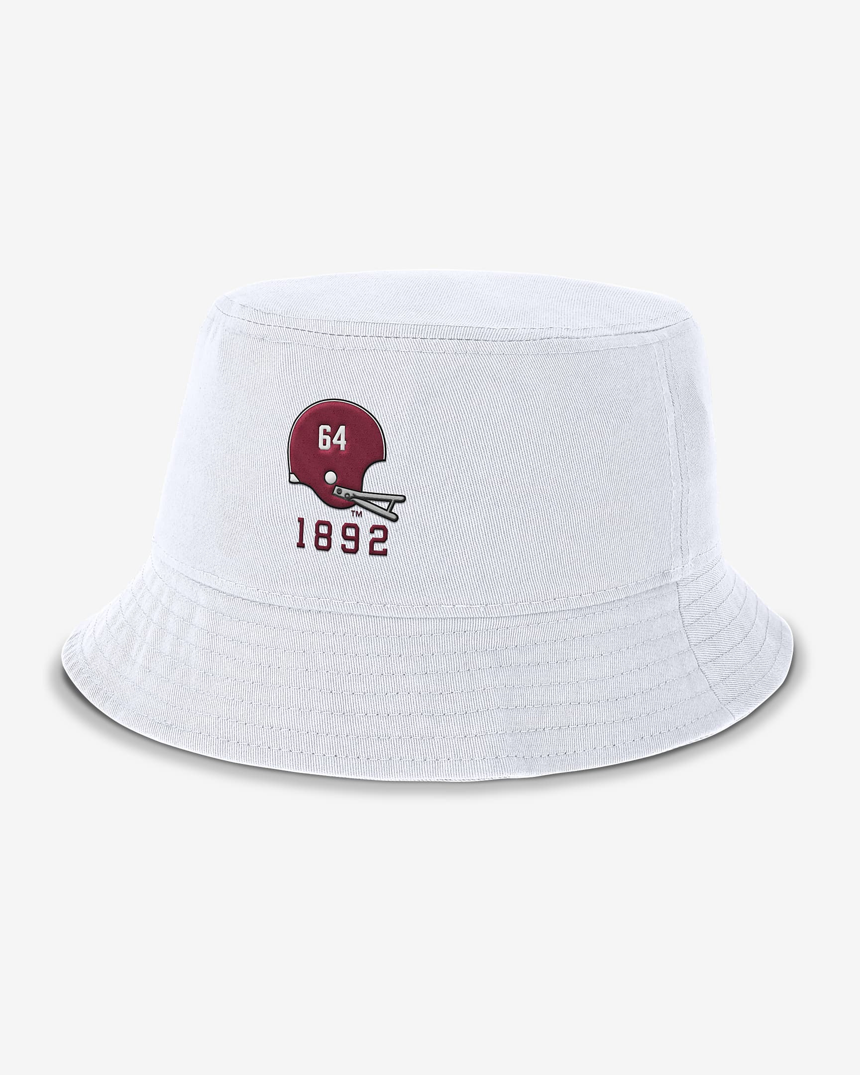 Alabama Crimson Tide Legacy Apex Men's Nike College Bucket Hat - White