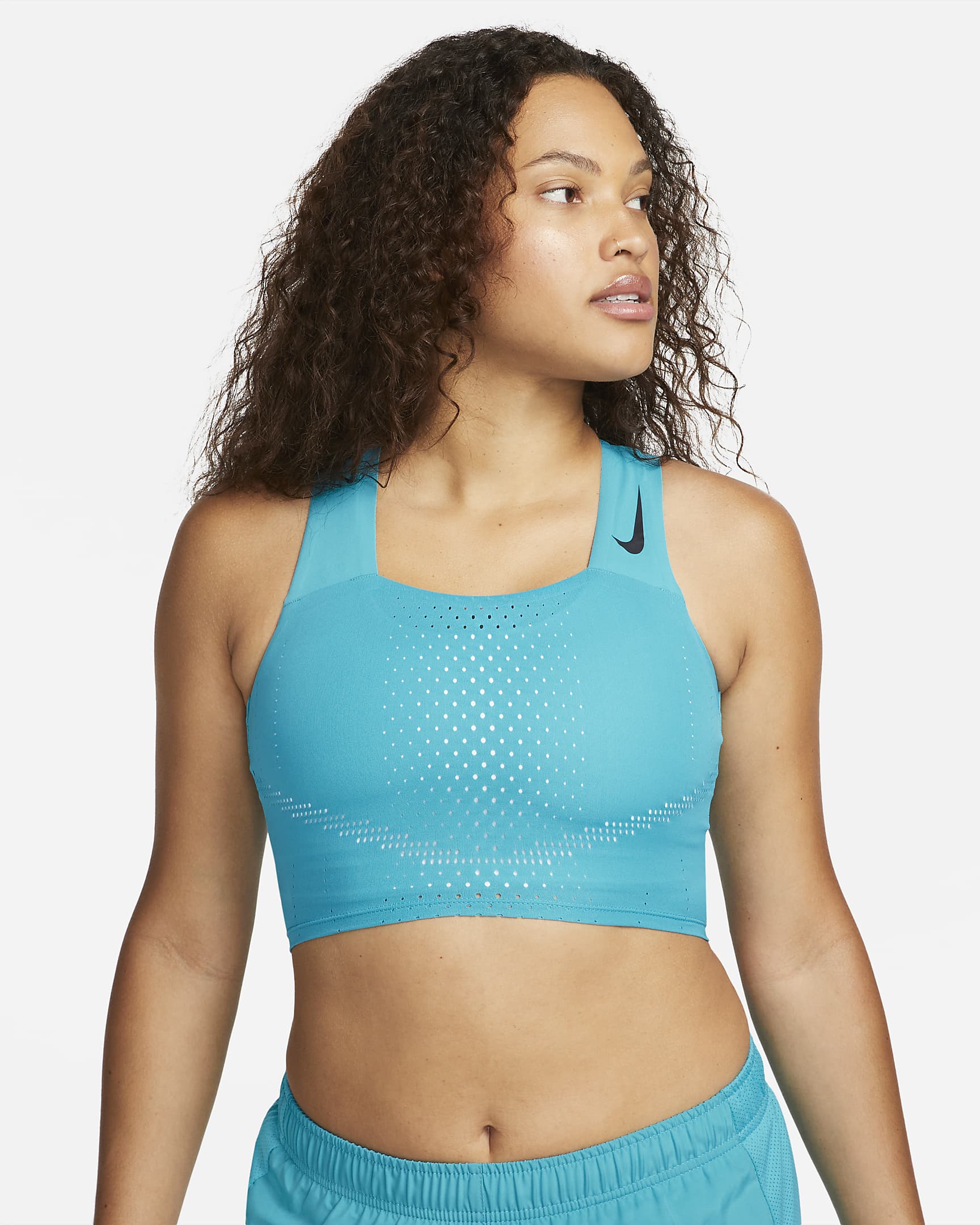 Nike Dri Fit Adv Aeroswift Womens Running Crop Top Nike Ro 