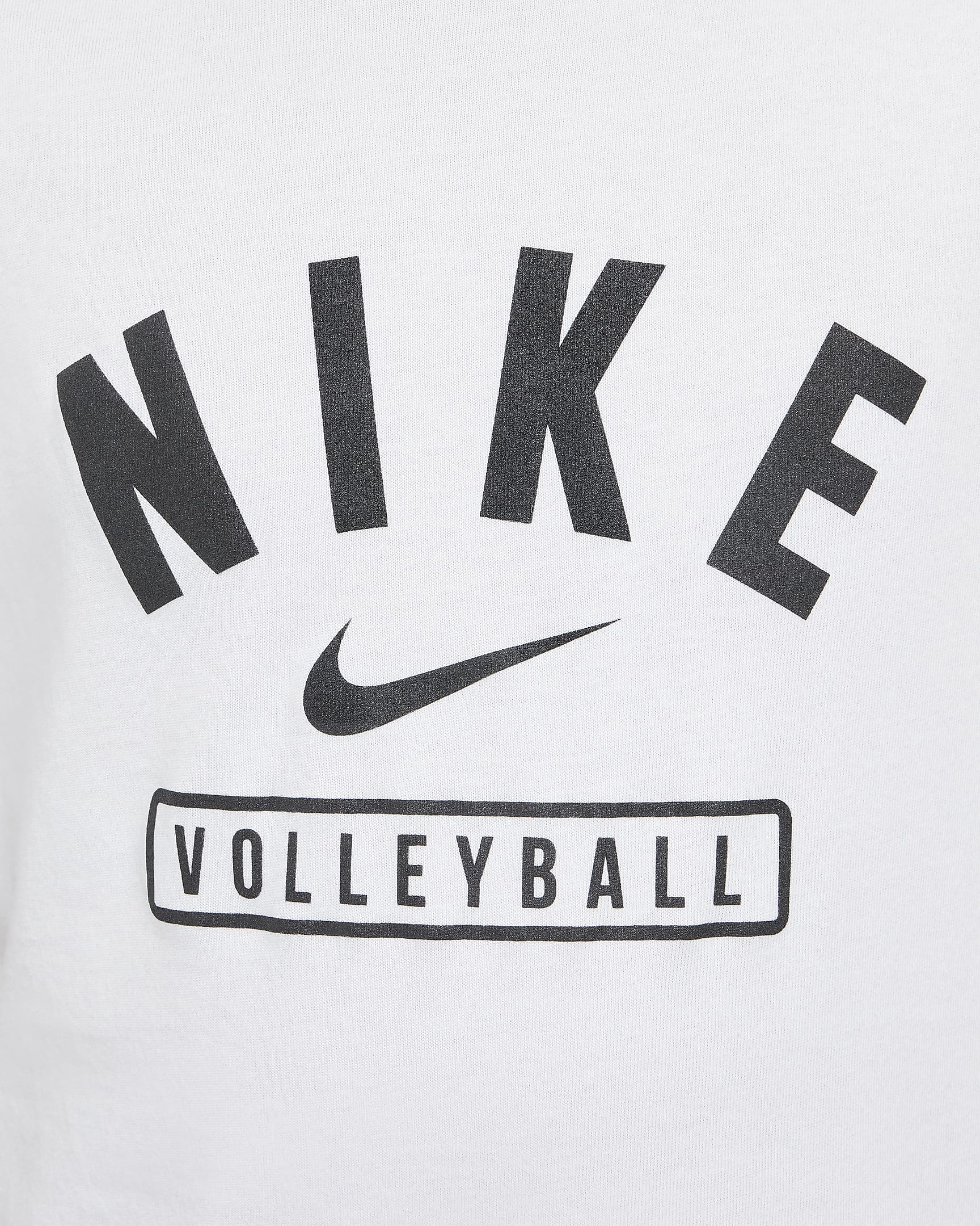 Nike Big Kids' Volleyball T-Shirt - White/Black