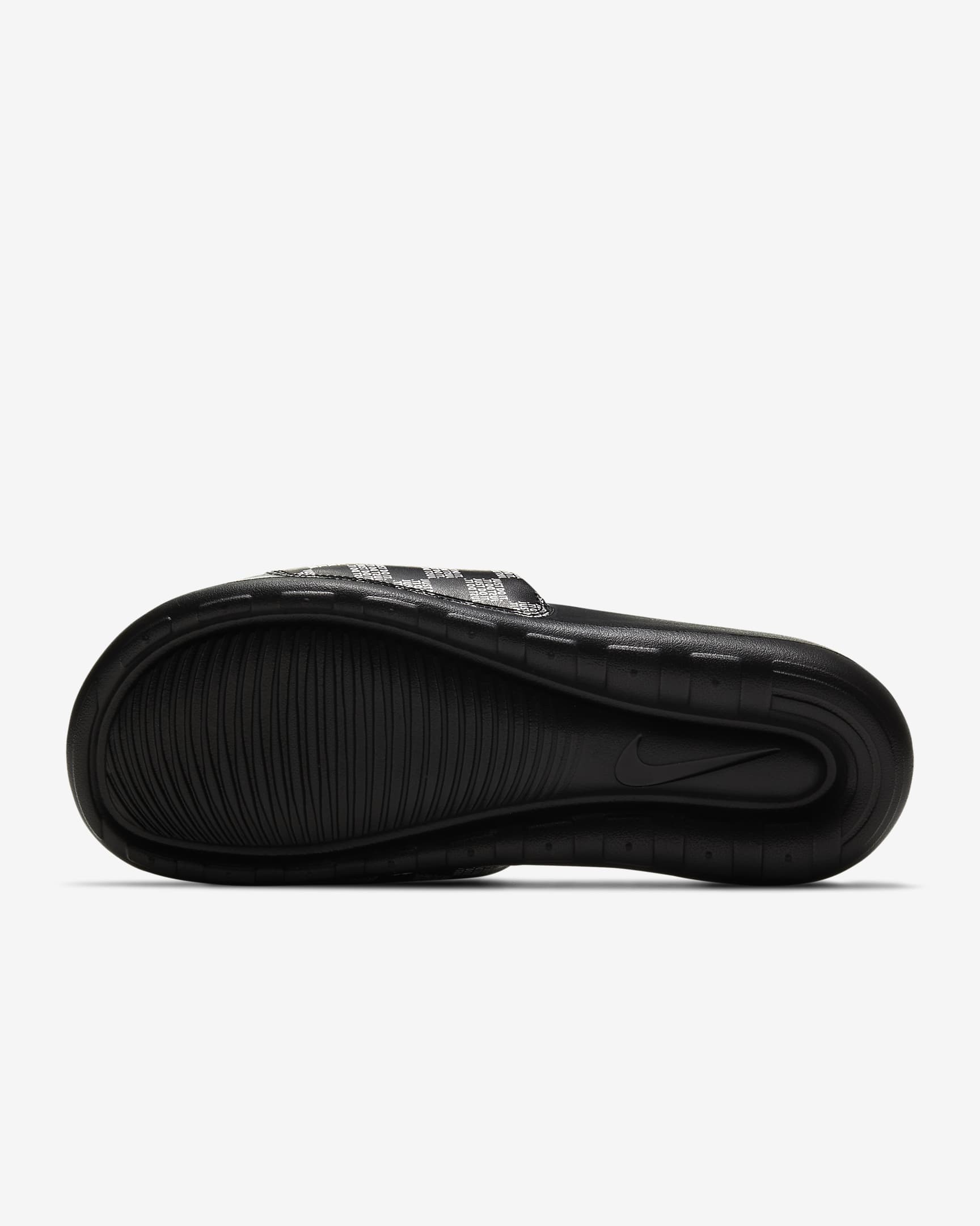 Chanclas estampadas para hombre Nike Victori One - Negro/Negro/Blanco