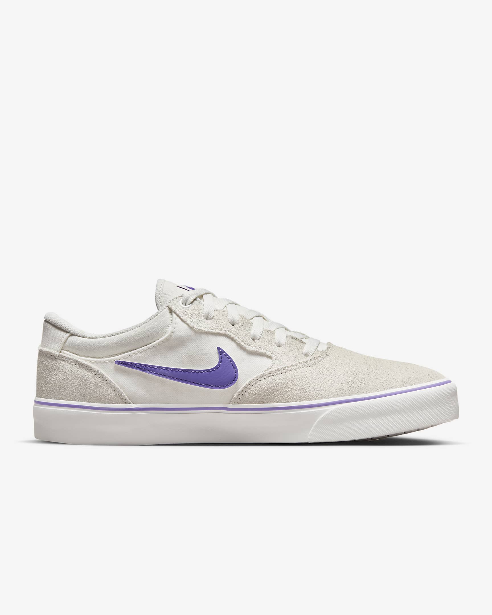 Nike SB Chron 2 Skate Shoe - Summit White/Summit White/Sand Drift/Action Grape