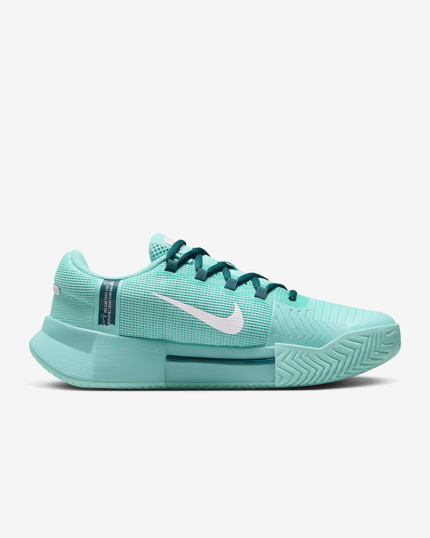 Chaussure de tennis pour surface dure Nike GP Challenge 1 « Naomi Osaka » Premium pour femme - Aurora Green/Geode Teal/Blanc