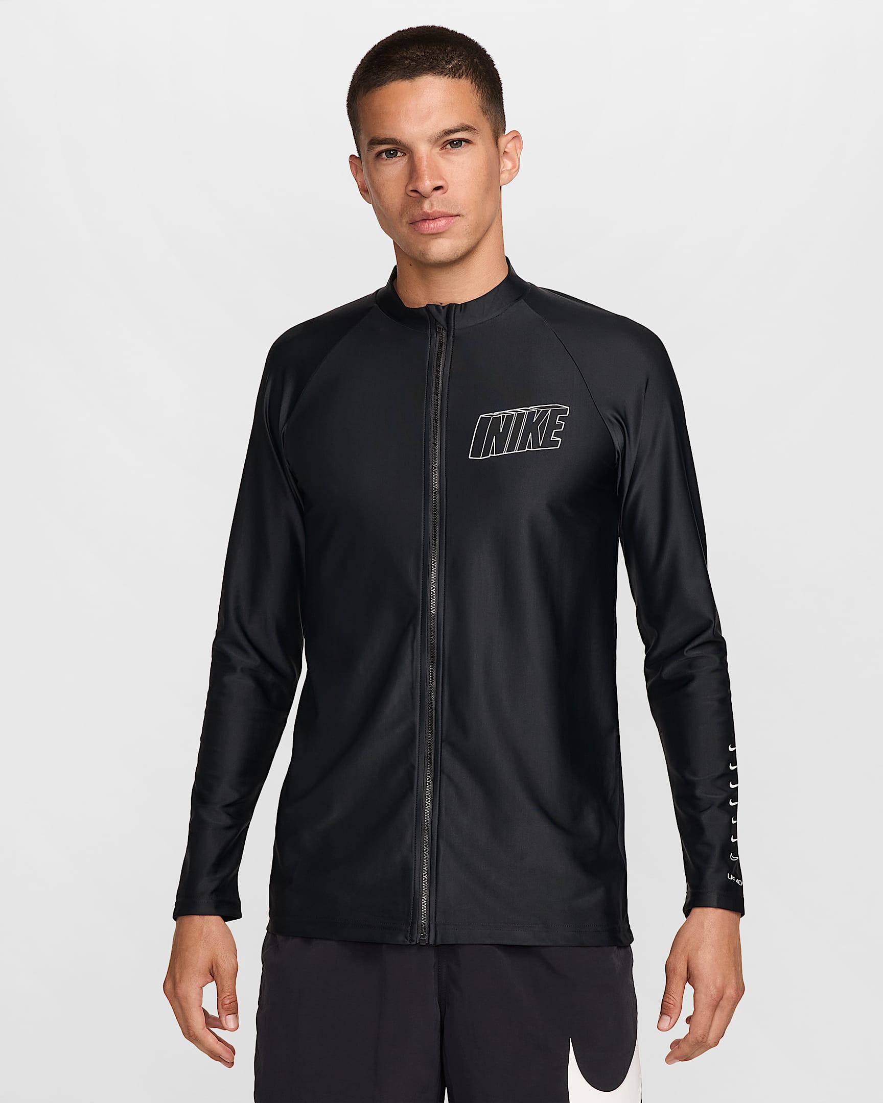 Nike Swim 3D Men's LongSleeve FullZip Hydroguard.
