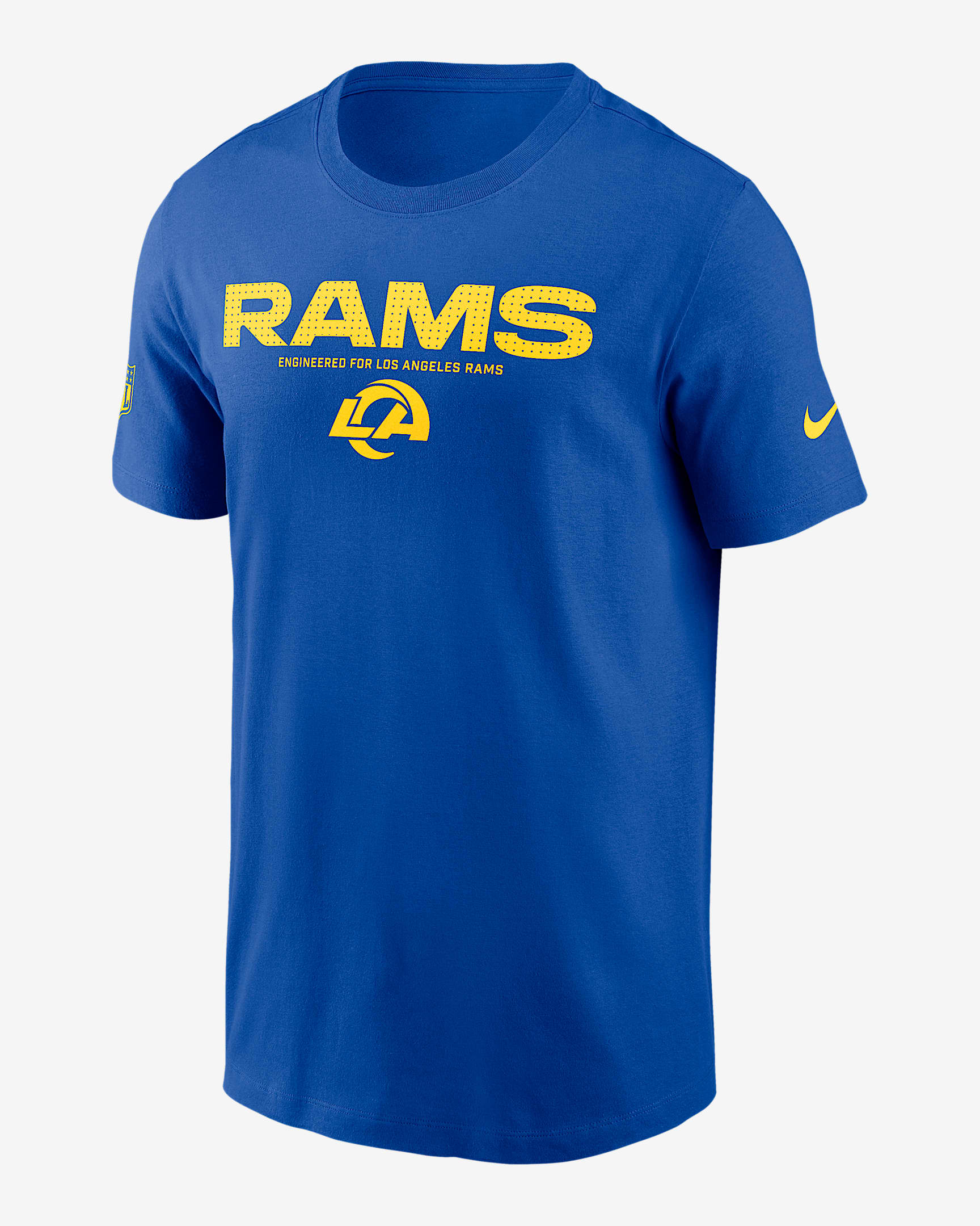 Los Angeles Rams Sideline Team Issue Men's Nike Dri-FIT NFL T-Shirt - Blue