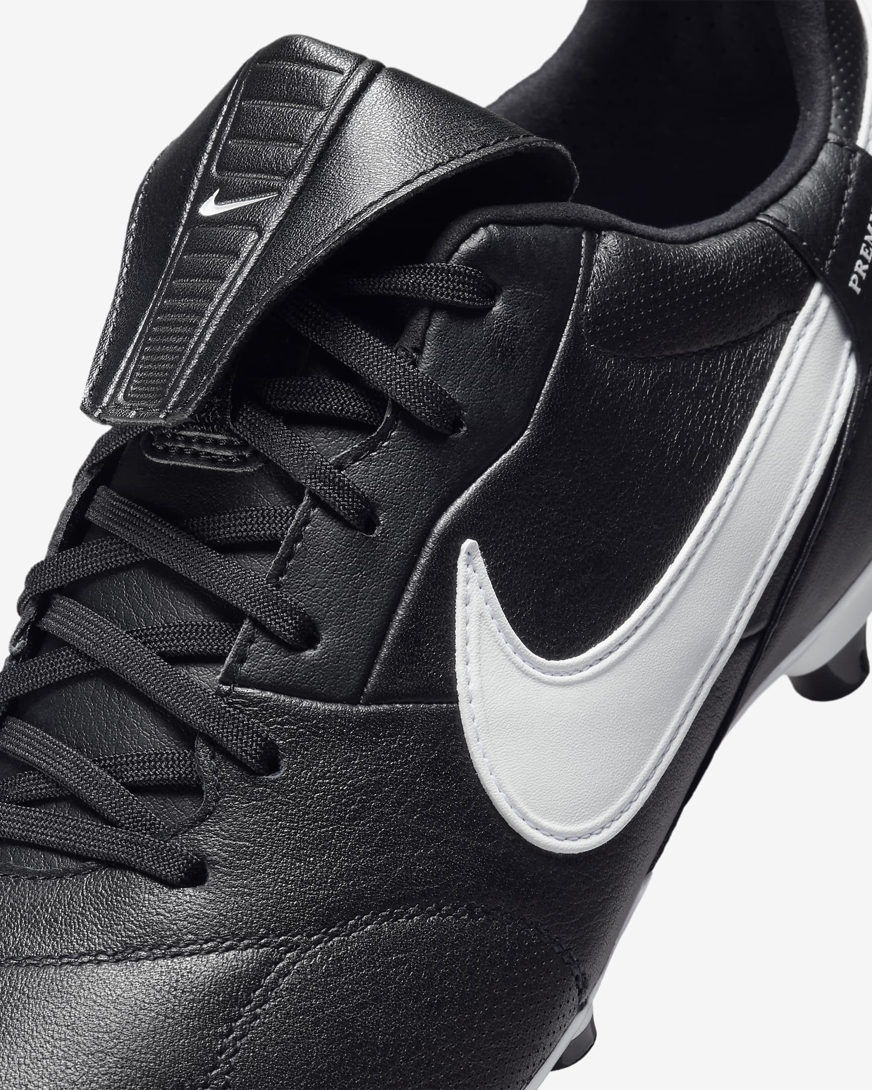 Nike Premier 3 FG lav fotballsko - Svart/Hvit