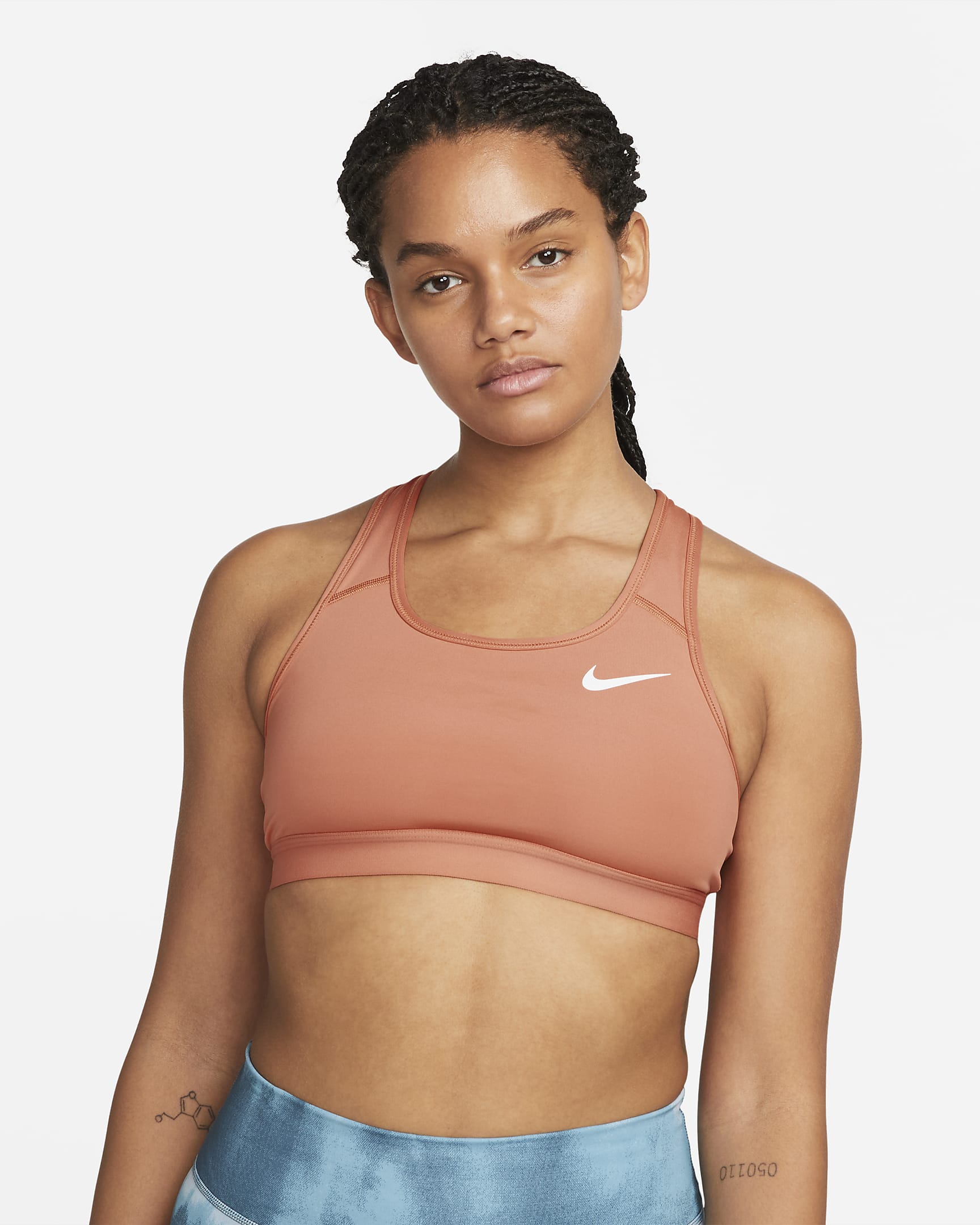 Nike Swoosh Womens Medium Support Non Padded Sports Bra Nike Lu 5738