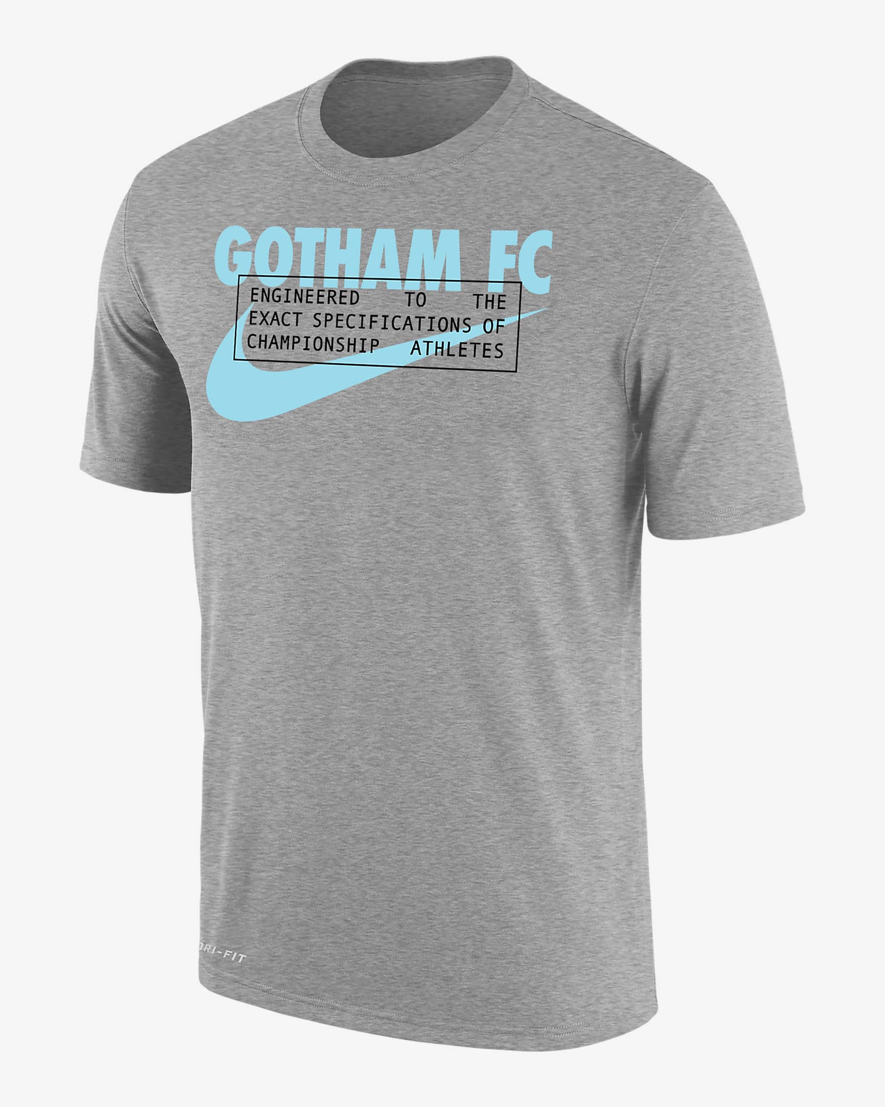 Gotham FC Men's Nike Dri-FIT Soccer T-Shirt - Dark Grey Heather