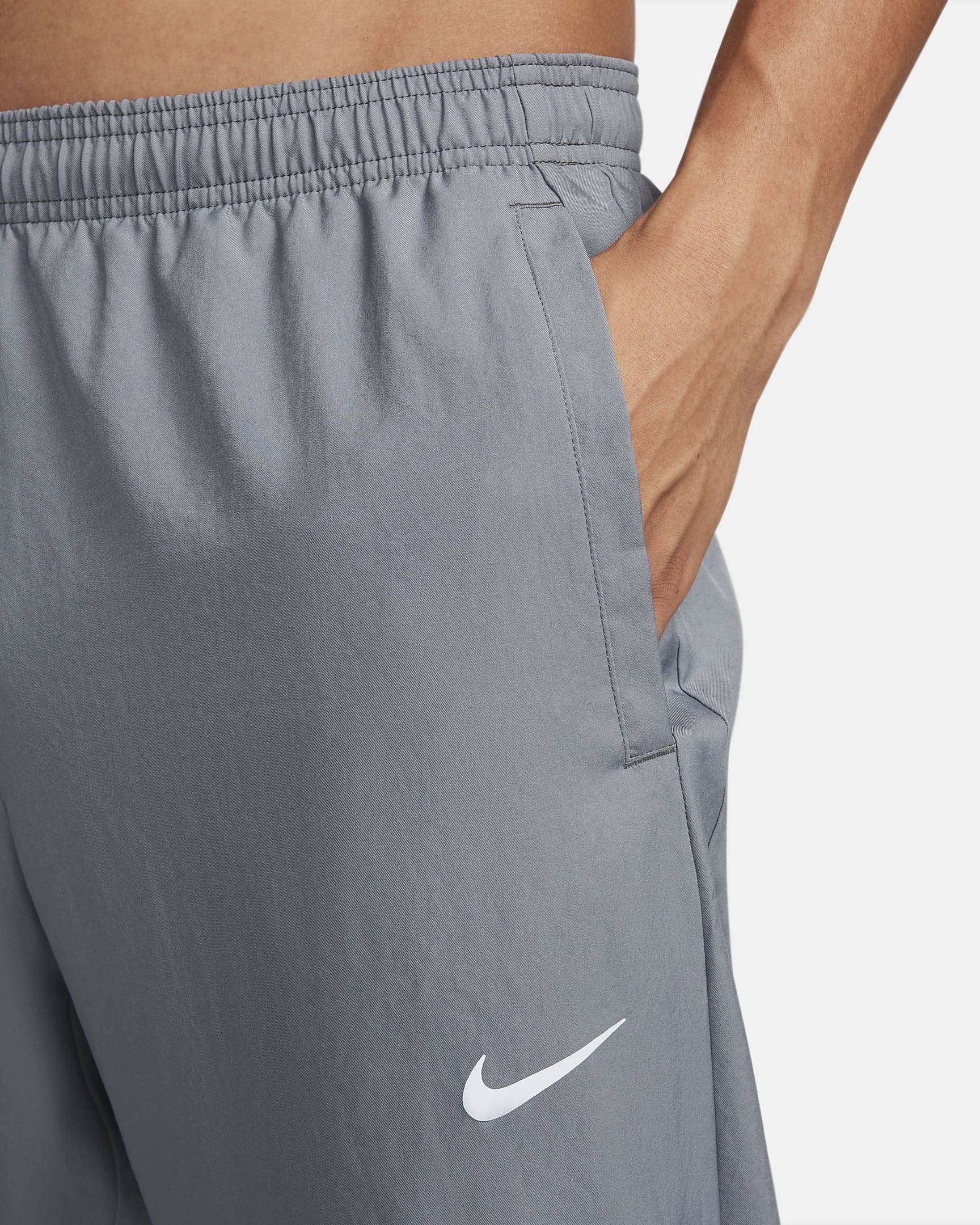 Vävda löparbyxor Nike Challenger Dri-FIT för män - Smoke Grey/Svart