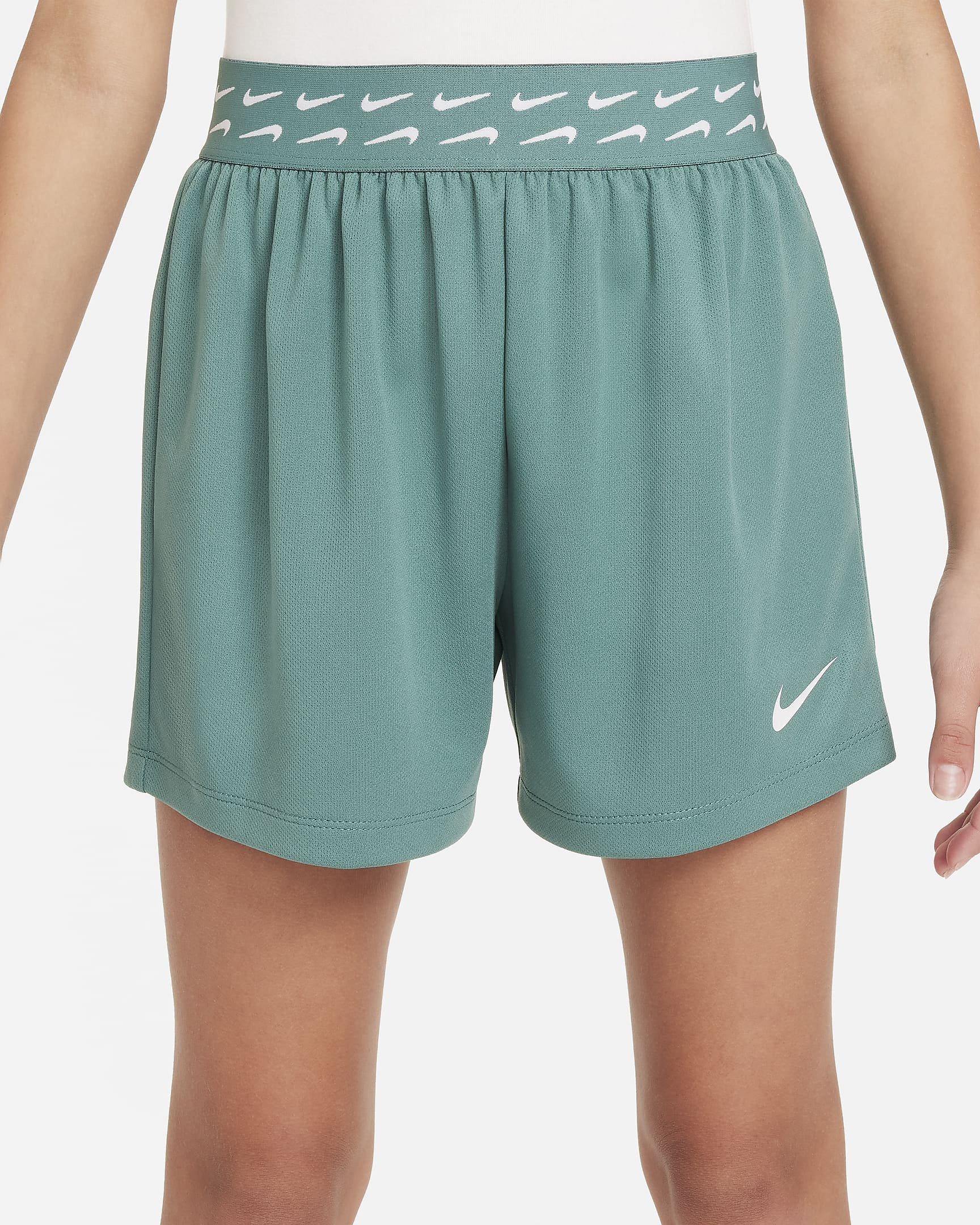 Nike Trophy Older Kids' (Girls') Dri-FIT Training Shorts - Bicoastal/White