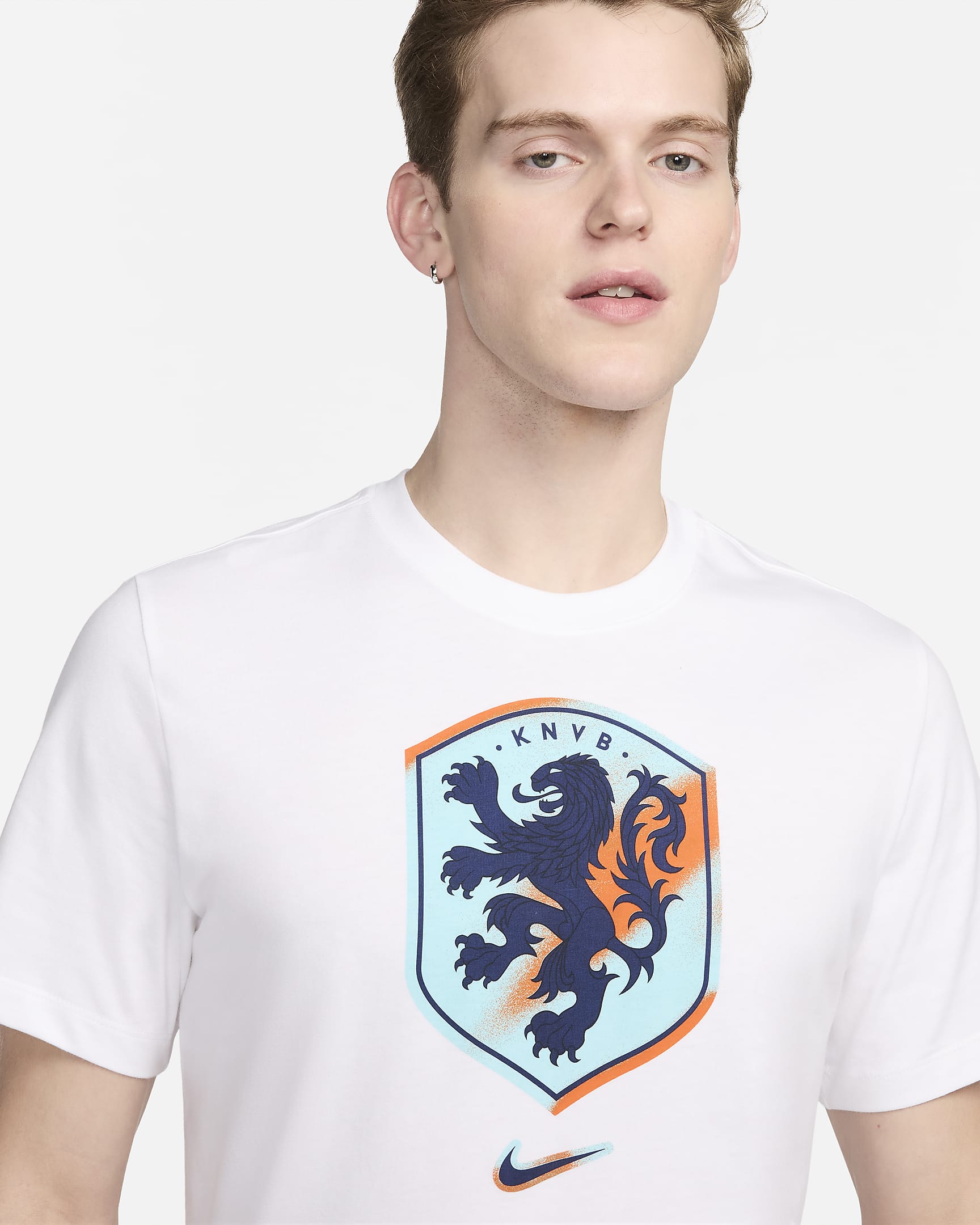 Netherlands Men's Nike Football T-Shirt - White