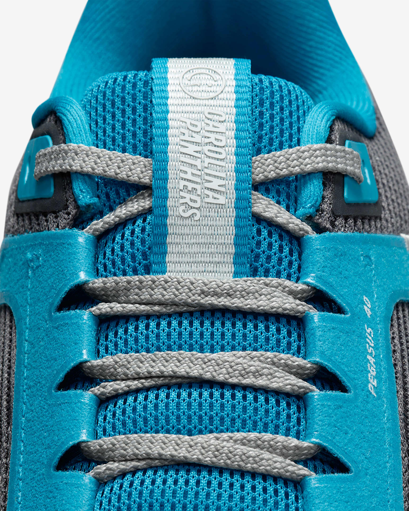 Nike Pegasus 40 (NFL Carolina Panthers) Men's Road Running Shoes.