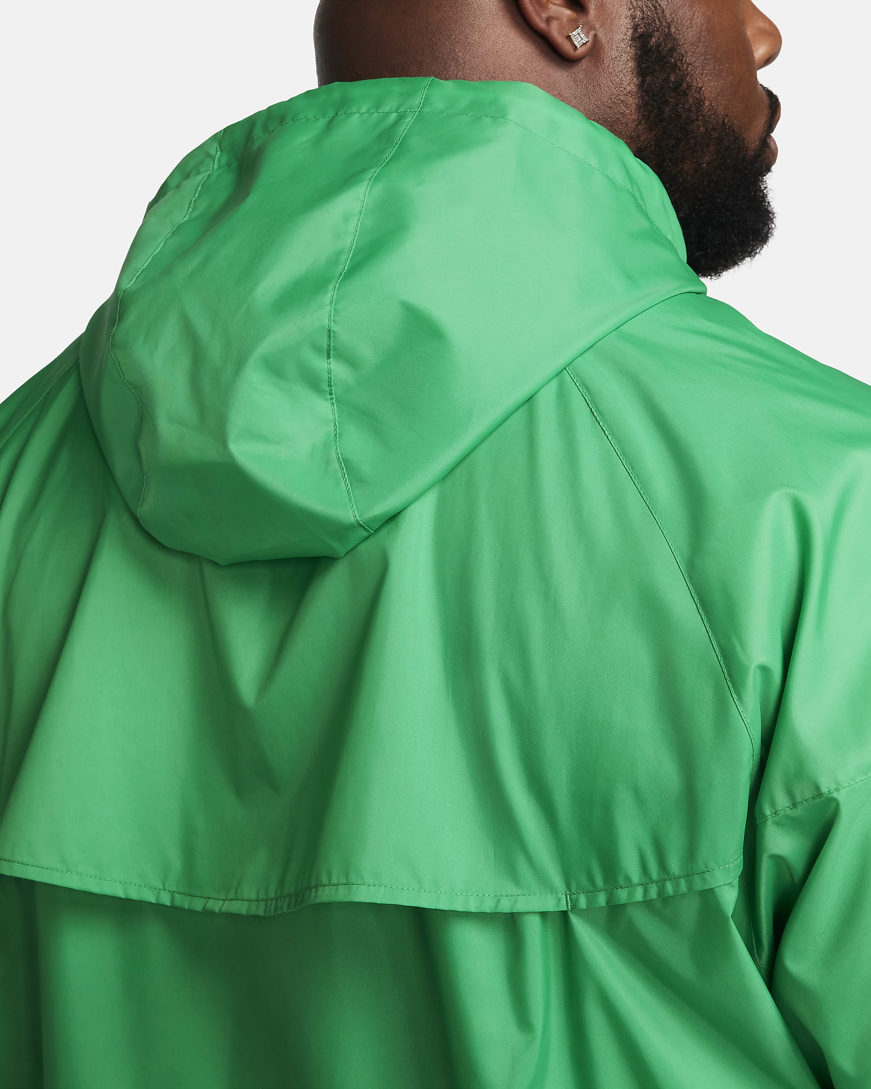 Nike Sportswear Windrunner Kapüşonlu Erkek Ceketi - Stadium Green/Siyah