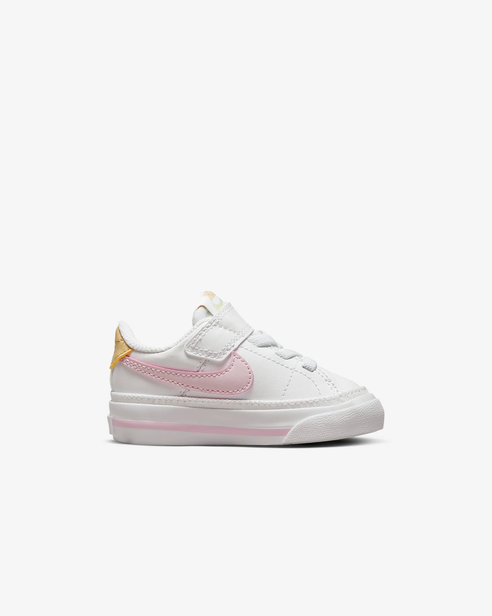 NikeCourt Legacy Baby/Toddler Shoes - White/Sesame/Honeydew/Pink Foam