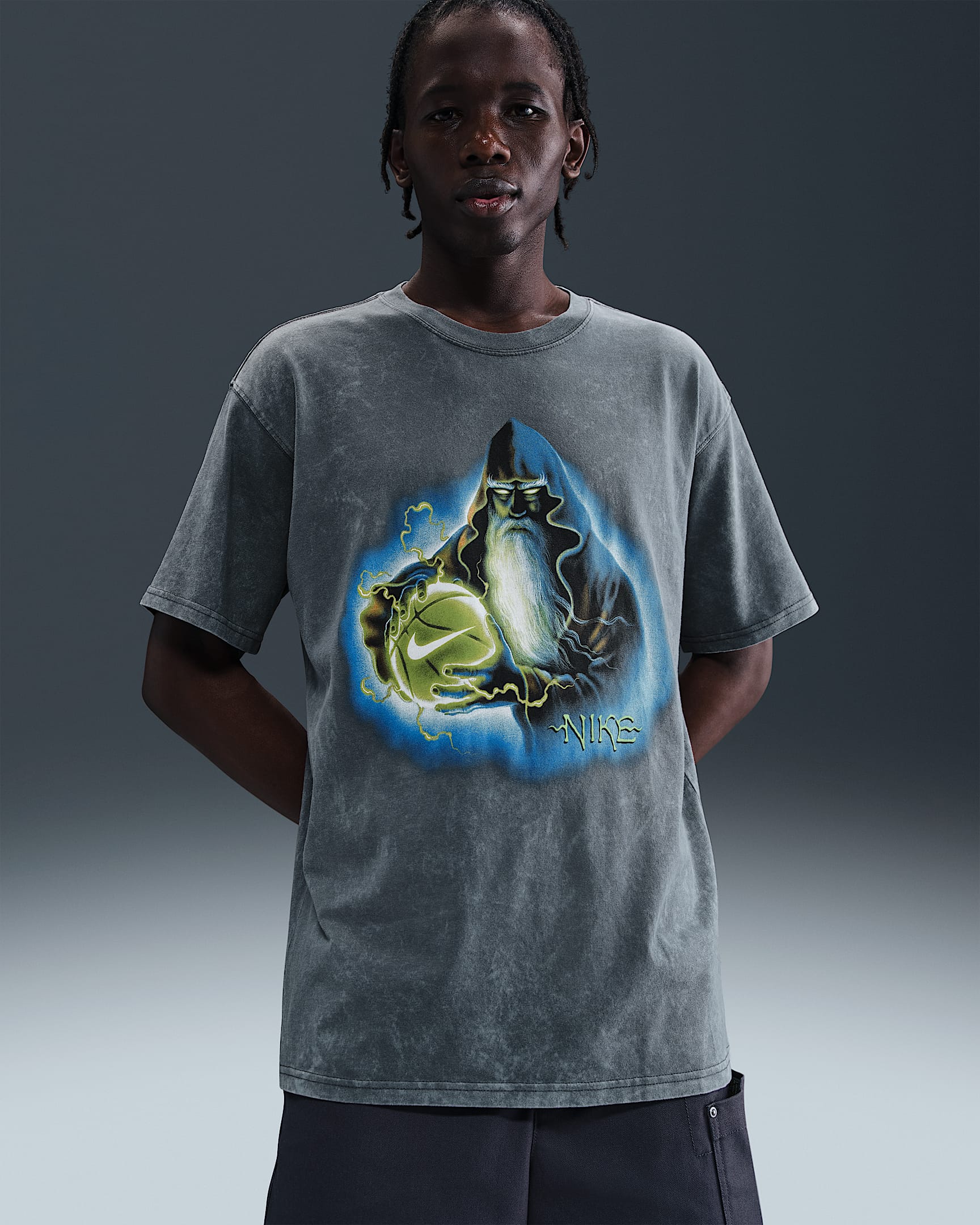 Nike Basketball-T-Shirt (Herren) - Anthracite