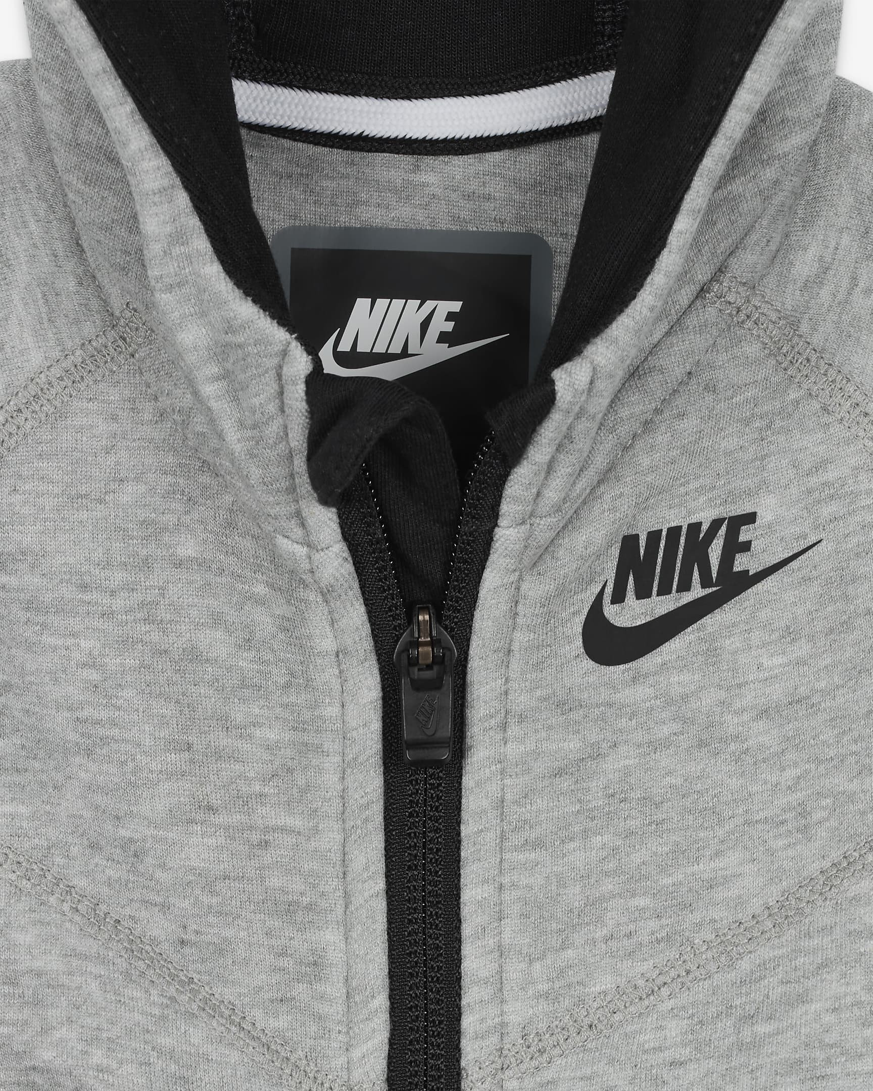 Nike Sportswear Tech Fleece Hooded Overalls Baby Overalls - Dark Grey Heather