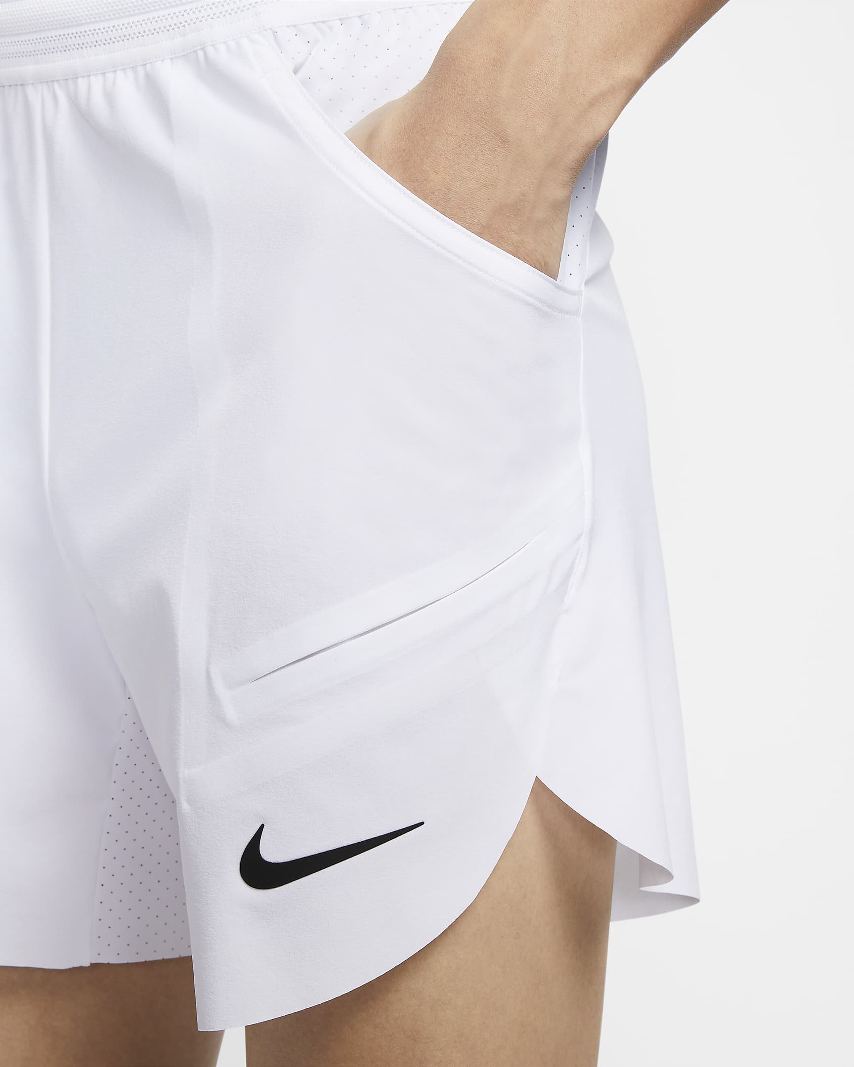 Rafa Men's Nike Dri-FIT ADV 7" (approx. 18cm) Tennis Shorts - White/Black