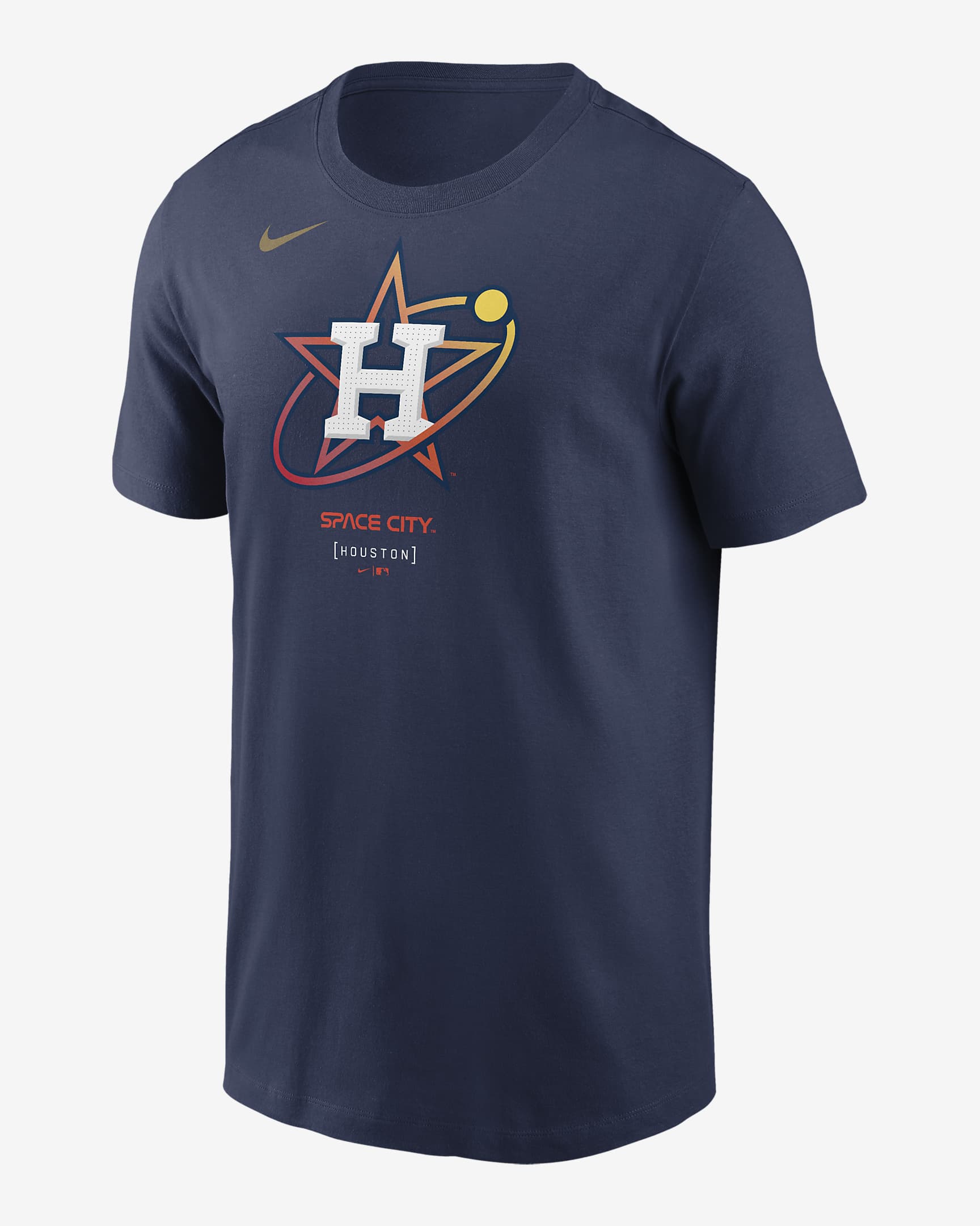 Houston Astros City Connect Logo Men's Nike MLB T-Shirt - Navy