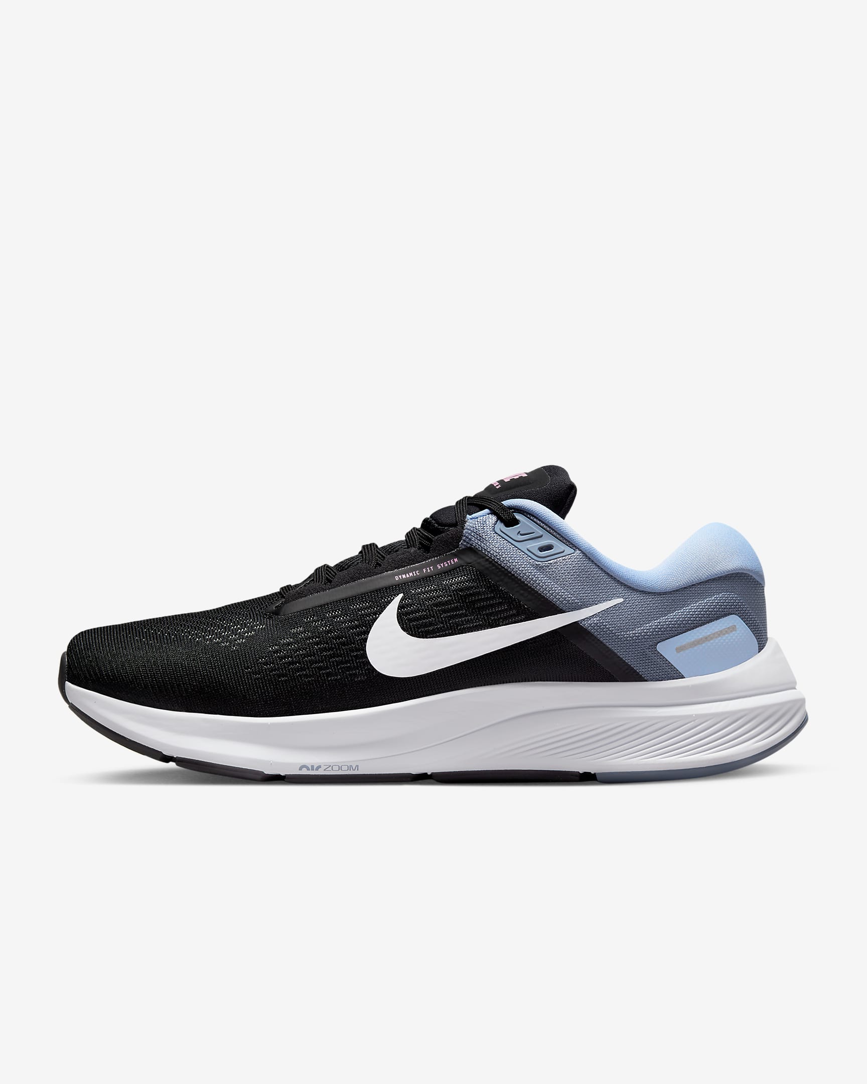 Nike Structure 24 Men's Road Running Shoes - Black/Ashen Slate/Cobalt Bliss/White