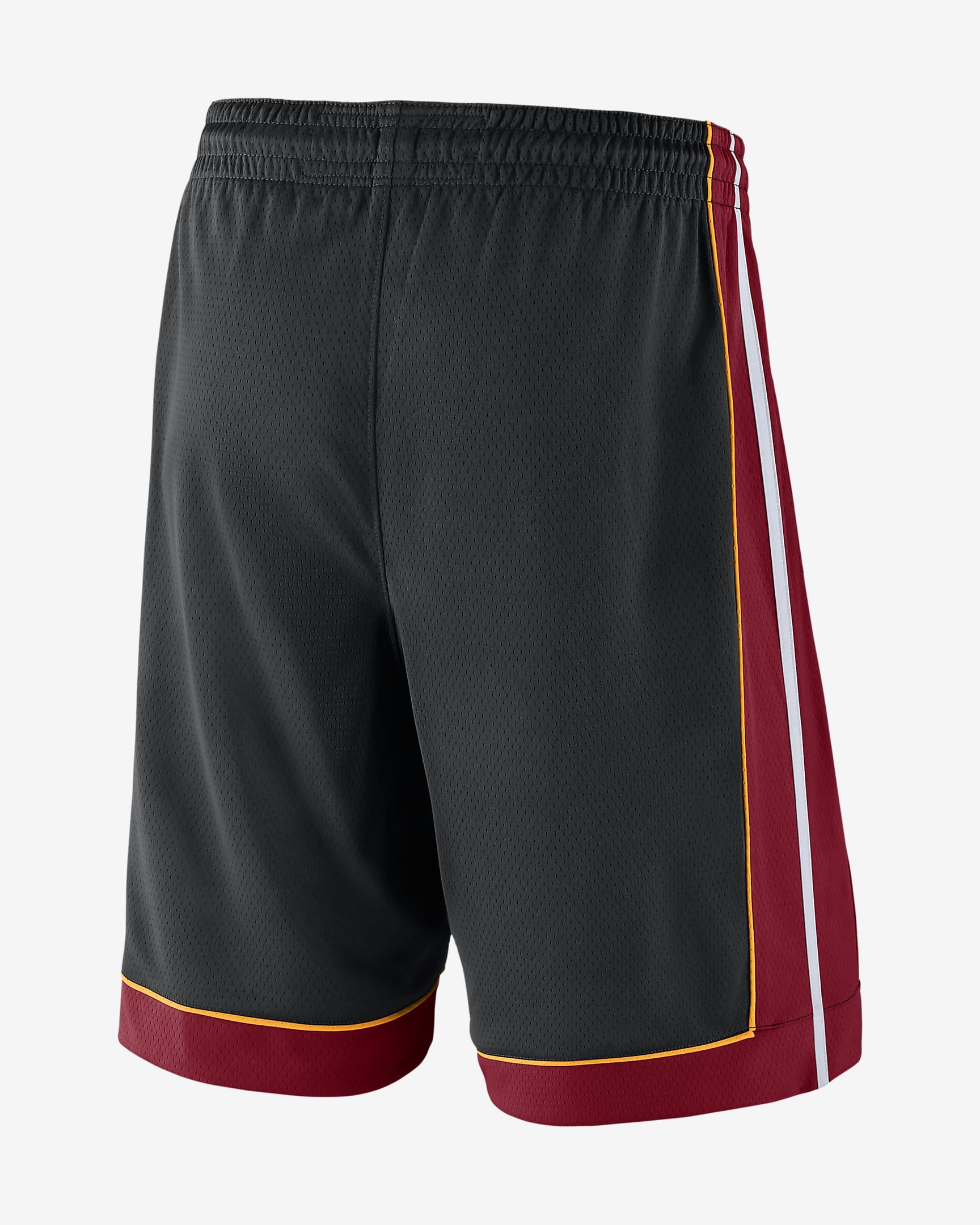 Miami Heat Icon Edition Nike NBA Swingman-shorts til mænd - sort/Tough Red/hvid