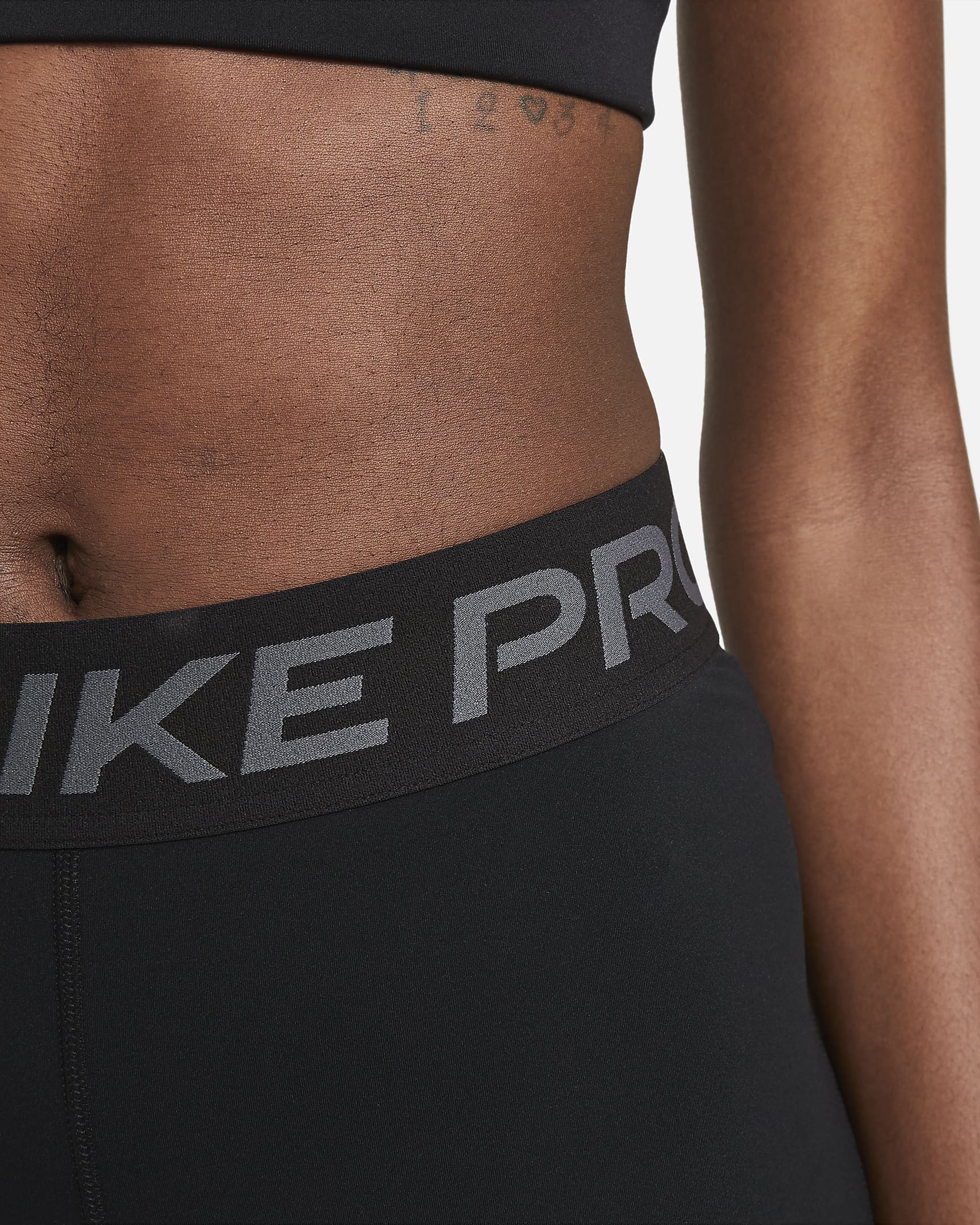 Nike Pro Women's 3" Shorts - Black/Iron Grey