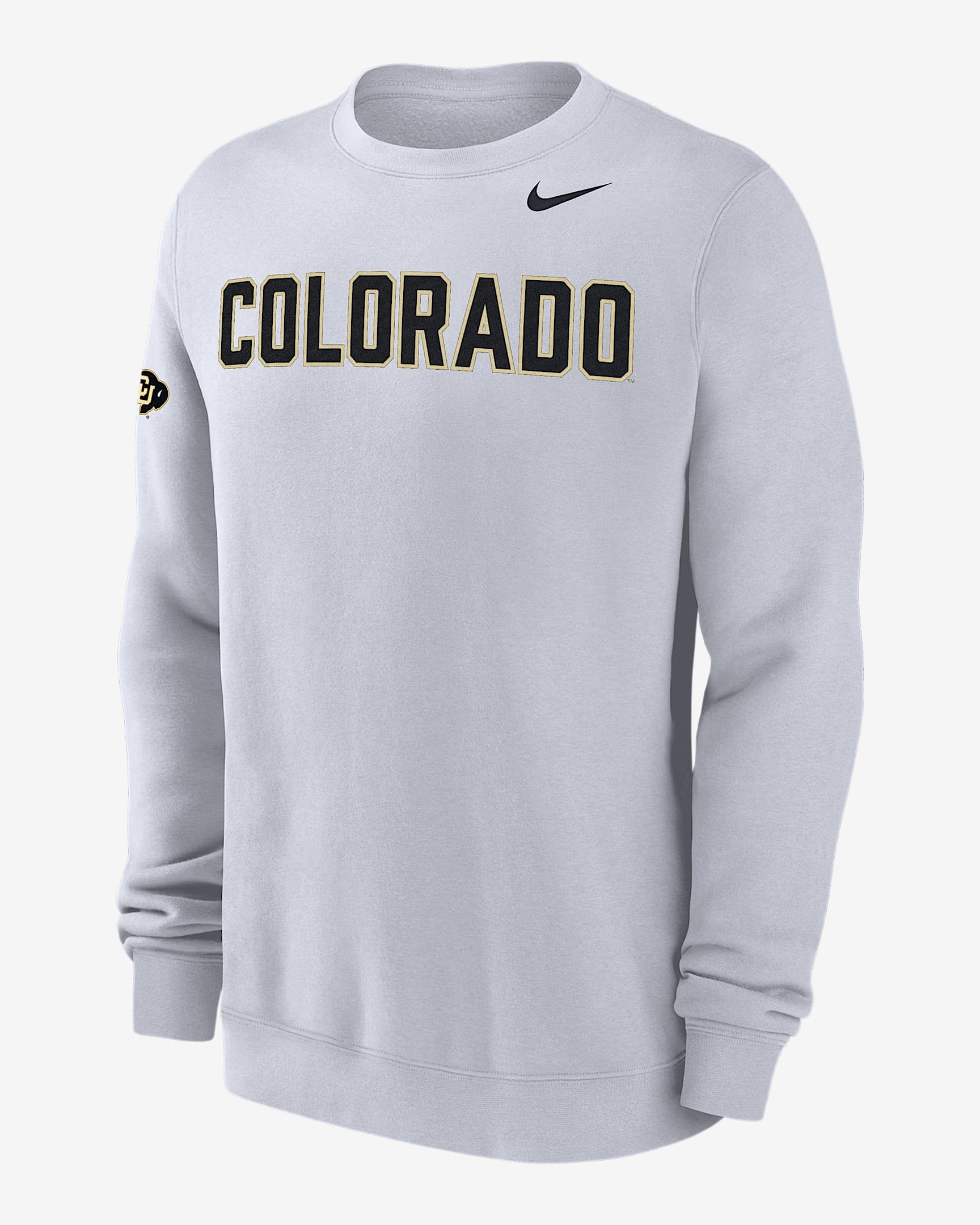 Colorado Club Fleece Men's Nike College Crew-Neck Sweatshirt - White