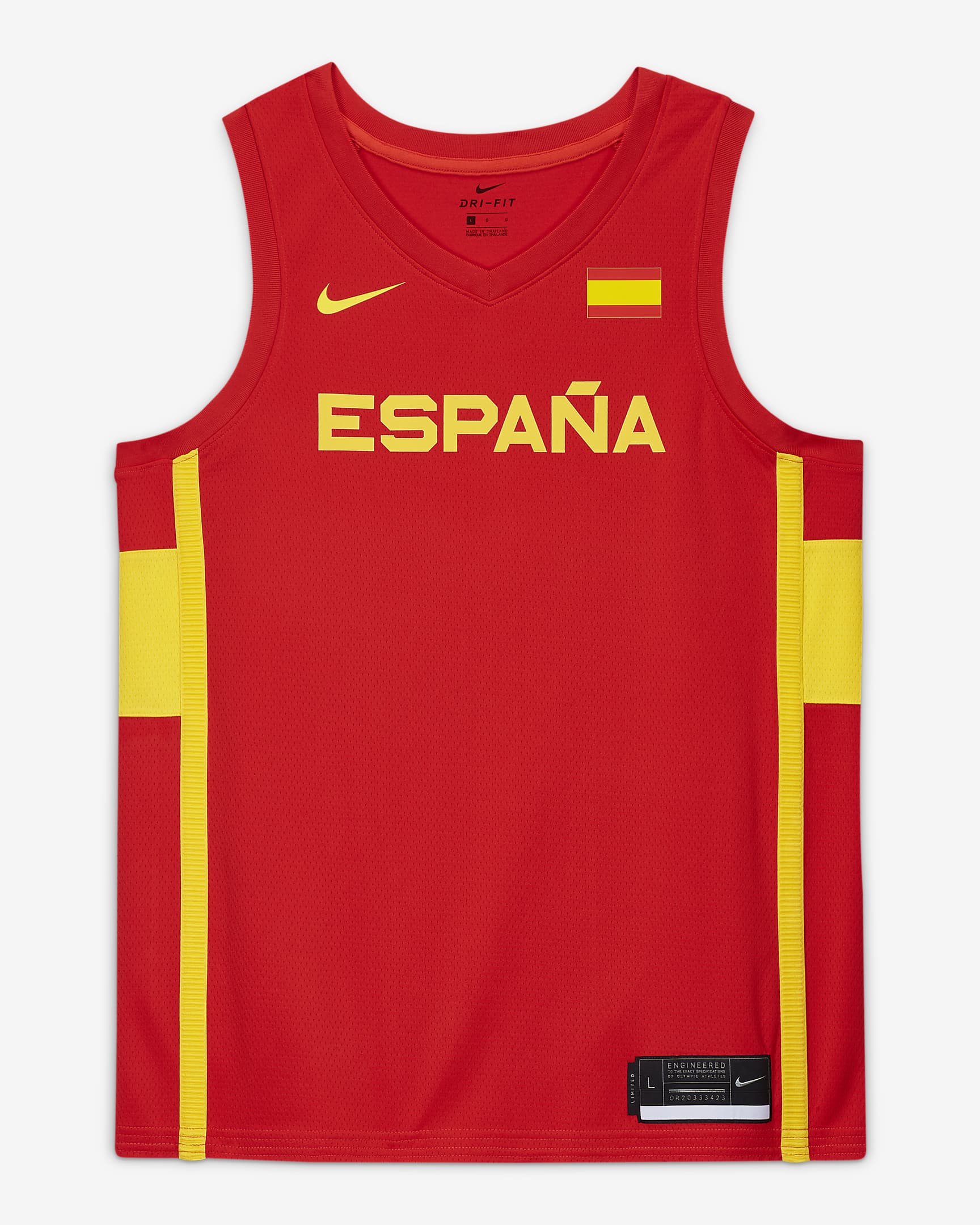 Spain Nike (Road) Limited Men's Nike Basketball Jersey. Nike CA