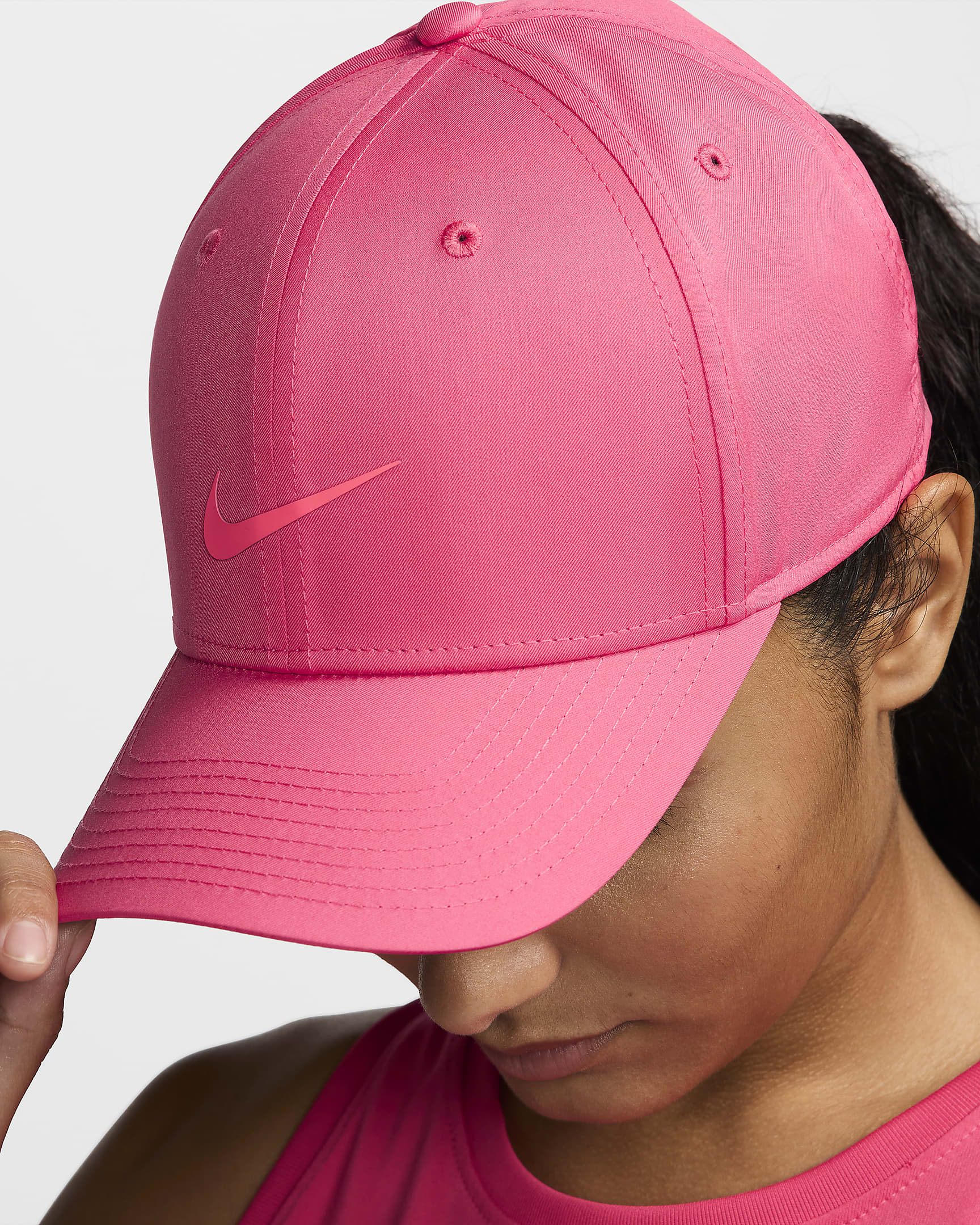 Nike Dri-FIT Rise Structured Snapback Cap - Aster Pink/Anthracite/Hot Punch