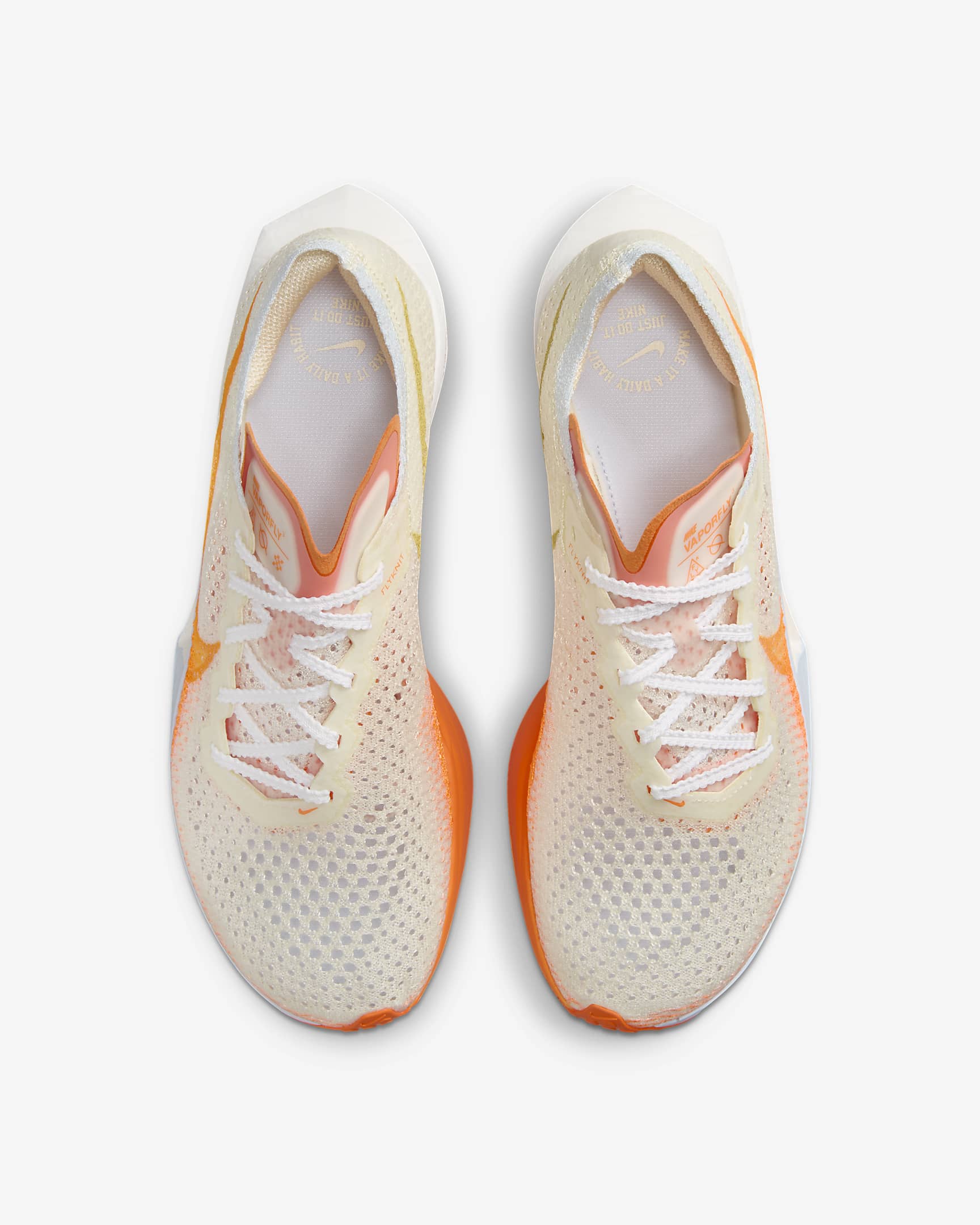 Nike Vaporfly 3 Women's Road Racing Shoes - Coconut Milk/Sail/Coconut Milk/Bright Mandarin