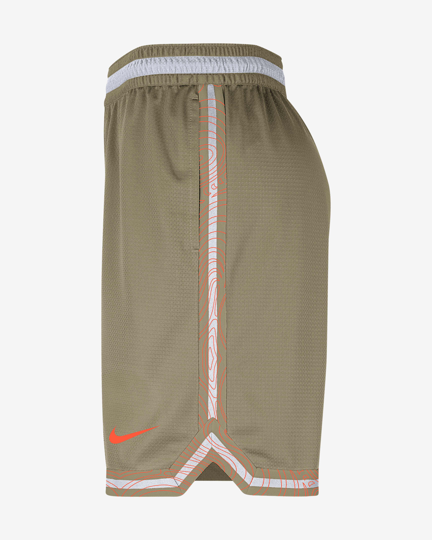 Team 31 DNA Men's Nike Dri-FIT 8" Unlined NBA Shorts - Neutral Olive/Hyper Crimson