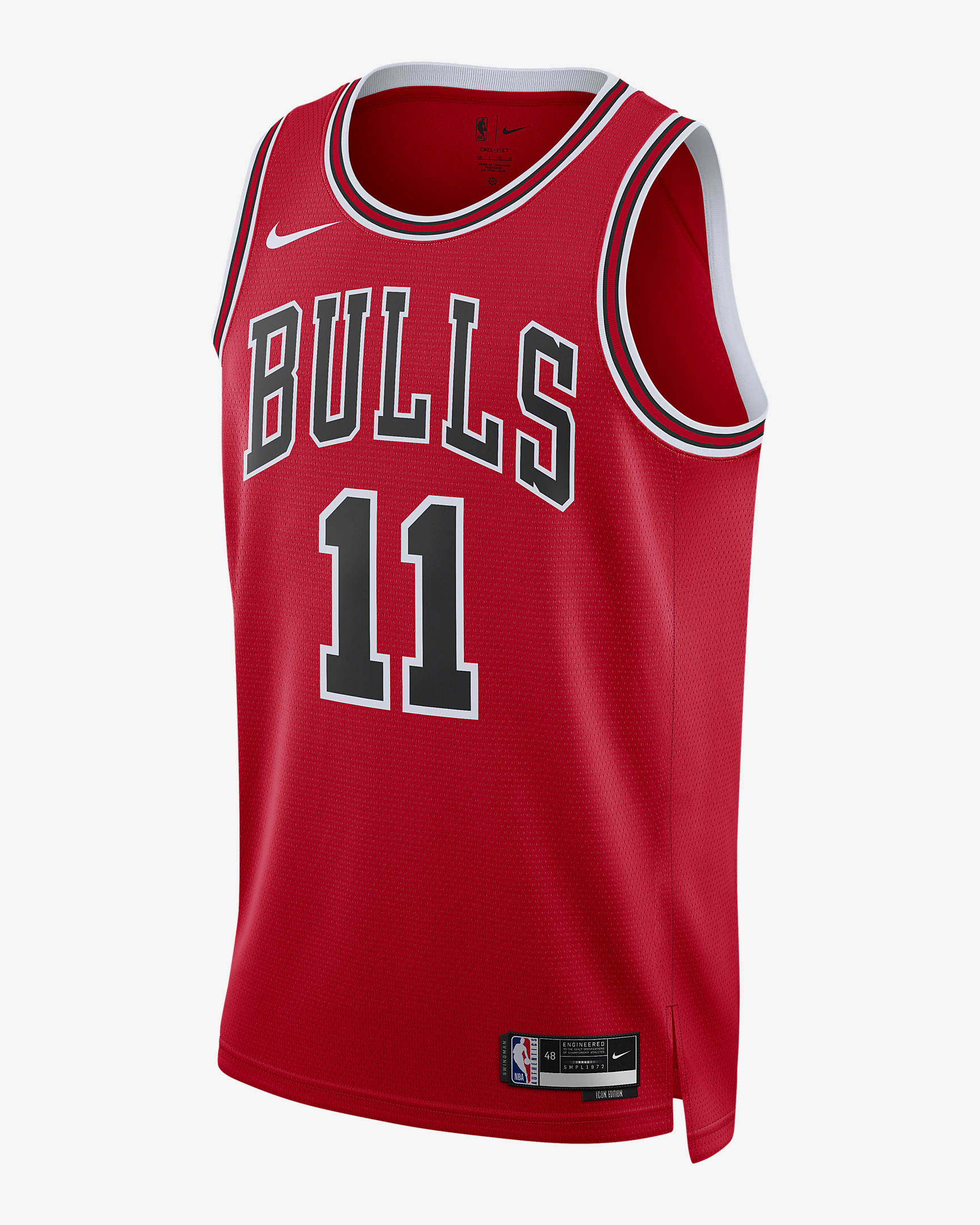 Ανδρική φανέλα Nike Dri-FIT NBA Swingman Σικάγο Μπουλς Icon Edition 2022/23 - University Red