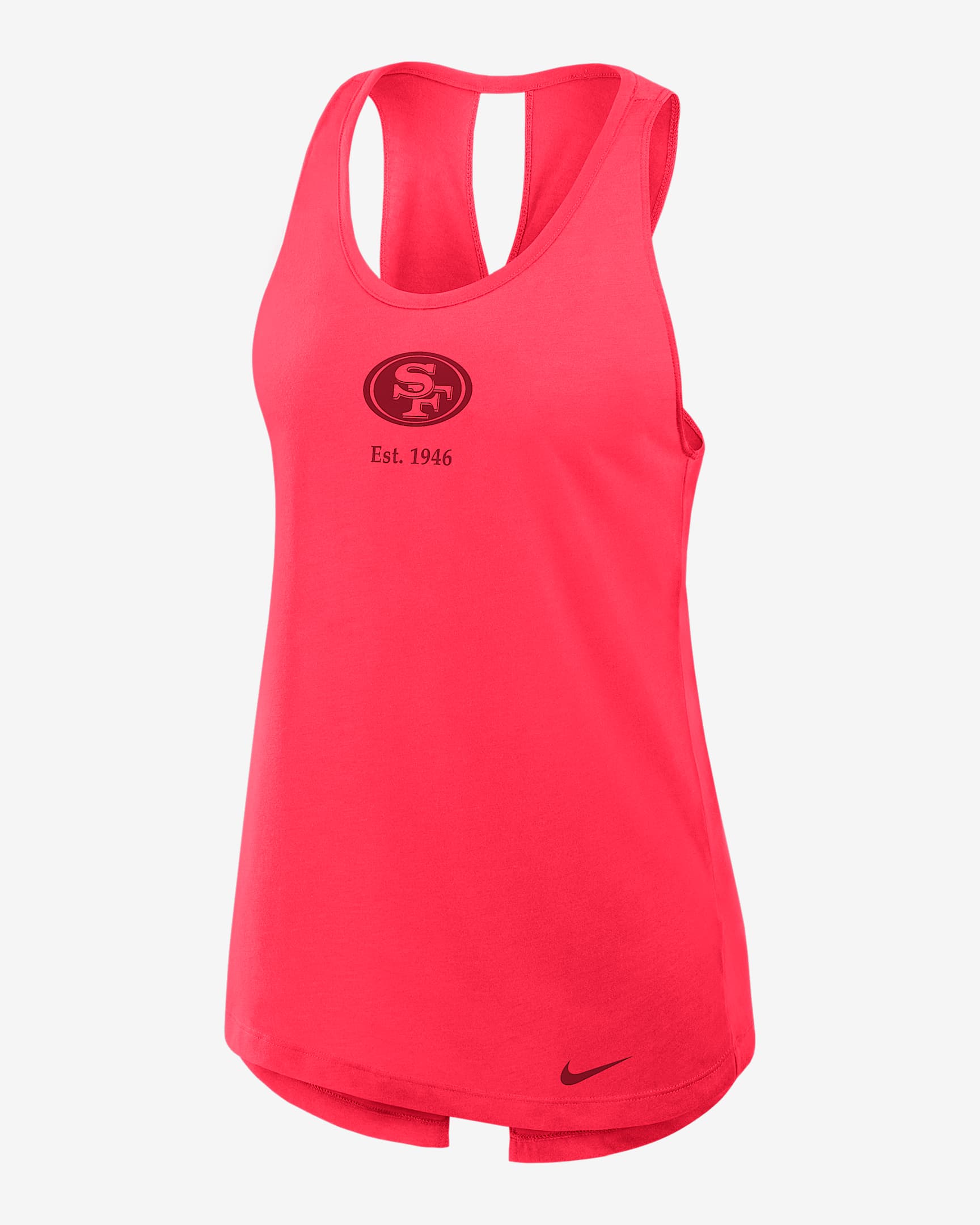 San Francisco 49ers Established Women's Nike Dri-FIT NFL Tank Top - Scarlet