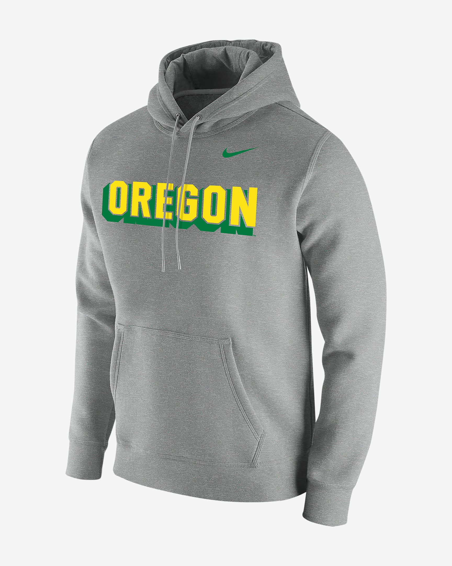 Nike College Club Fleece (Oregon) Men's Hoodie - Light Grey