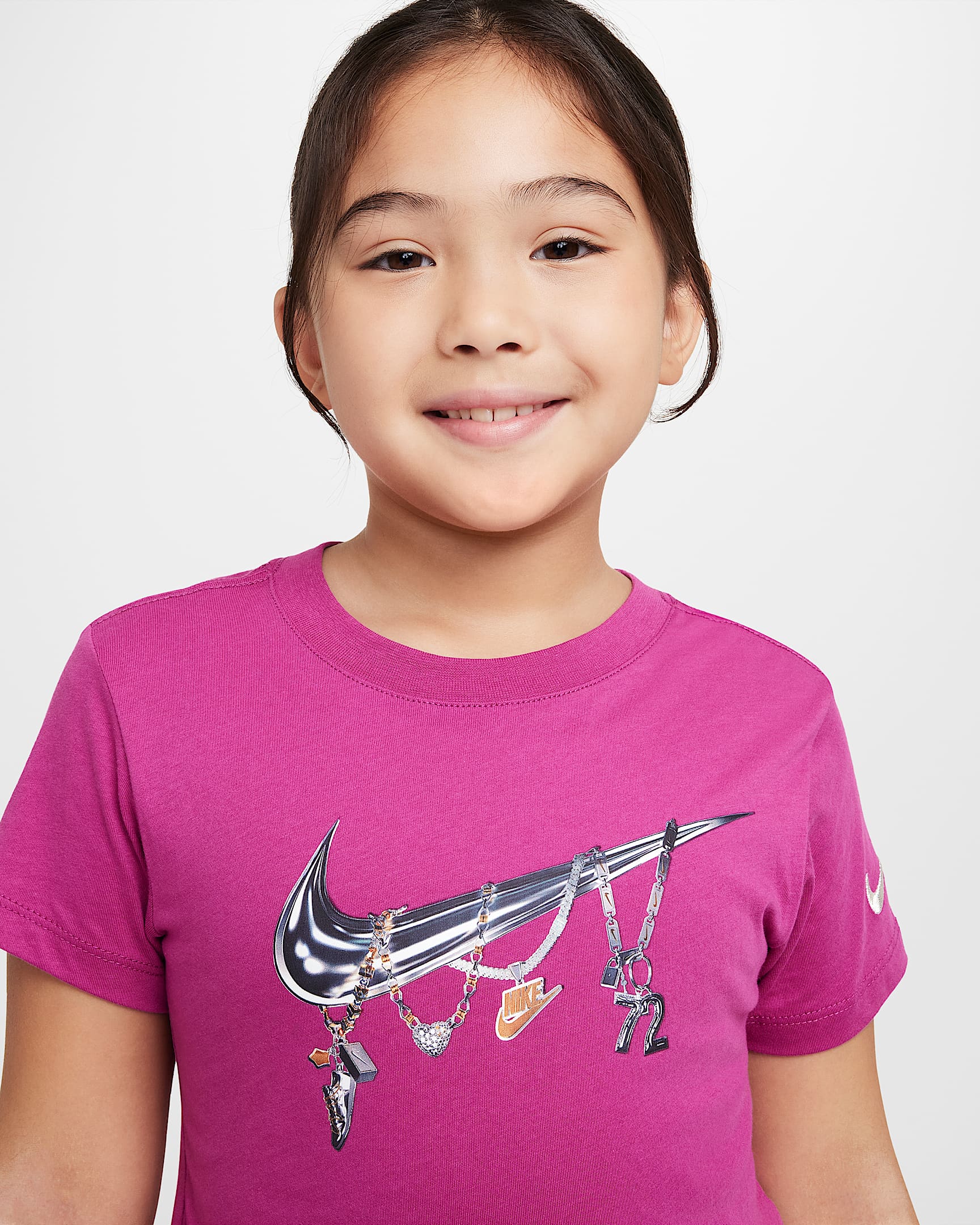 Nike Shine Little Kids' T-Shirt - Hot Fuchsia