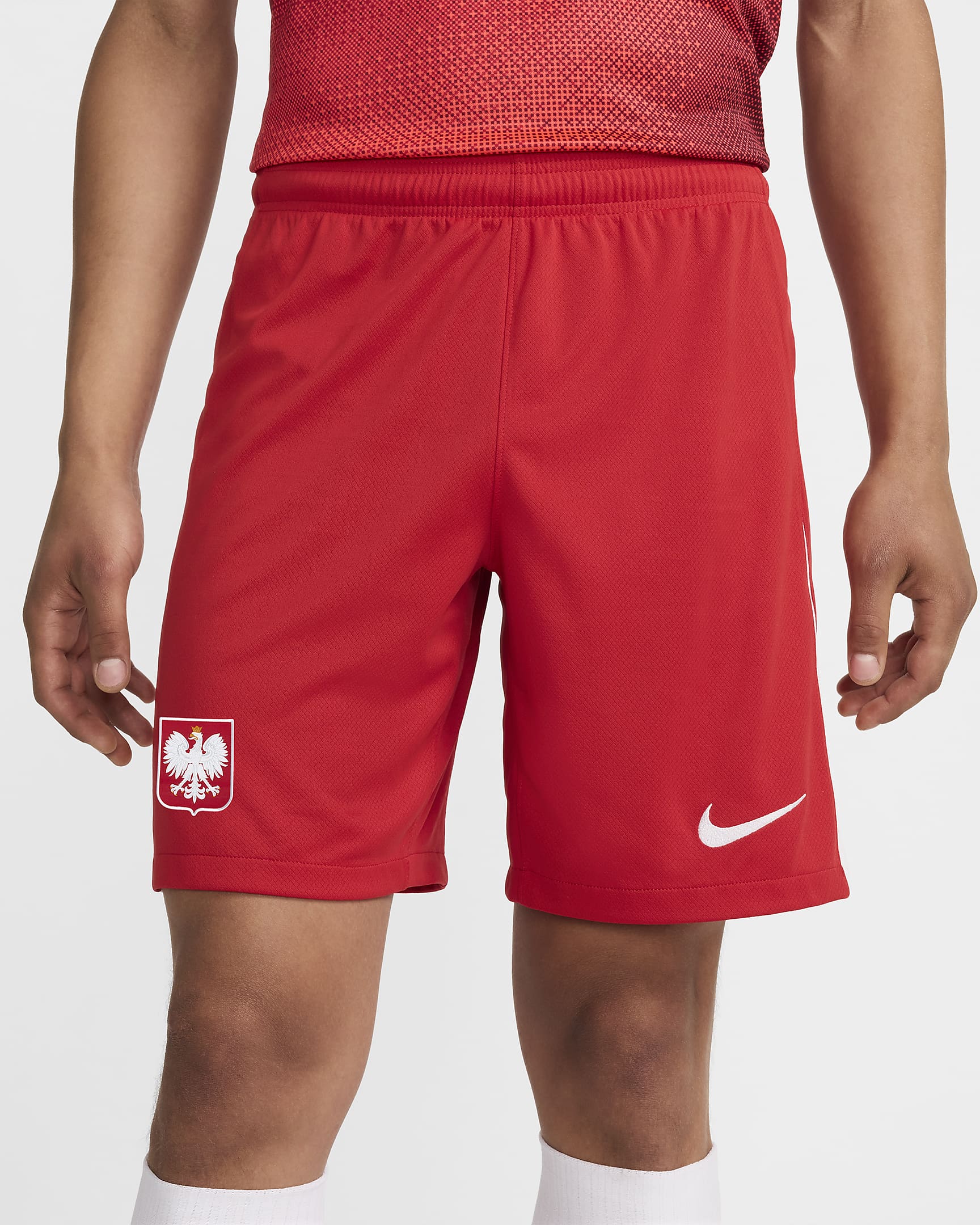 Poland 2024/25 Stadium Home/Away Men's Nike Dri-FIT Football Replica Shorts - Sport Red/White/White