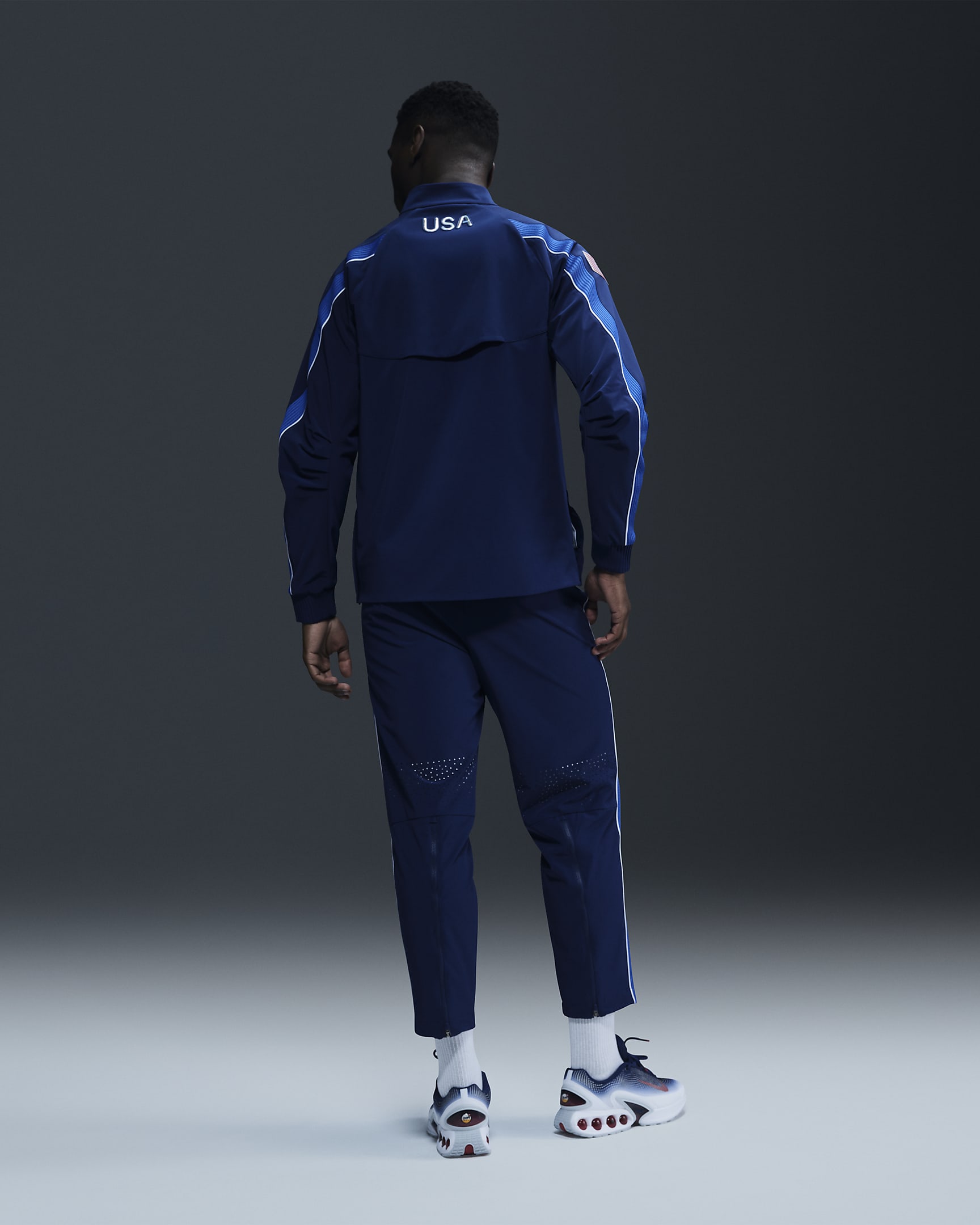 Team USA Men's Nike Jacket - Blue Void/Hyper Royal/White