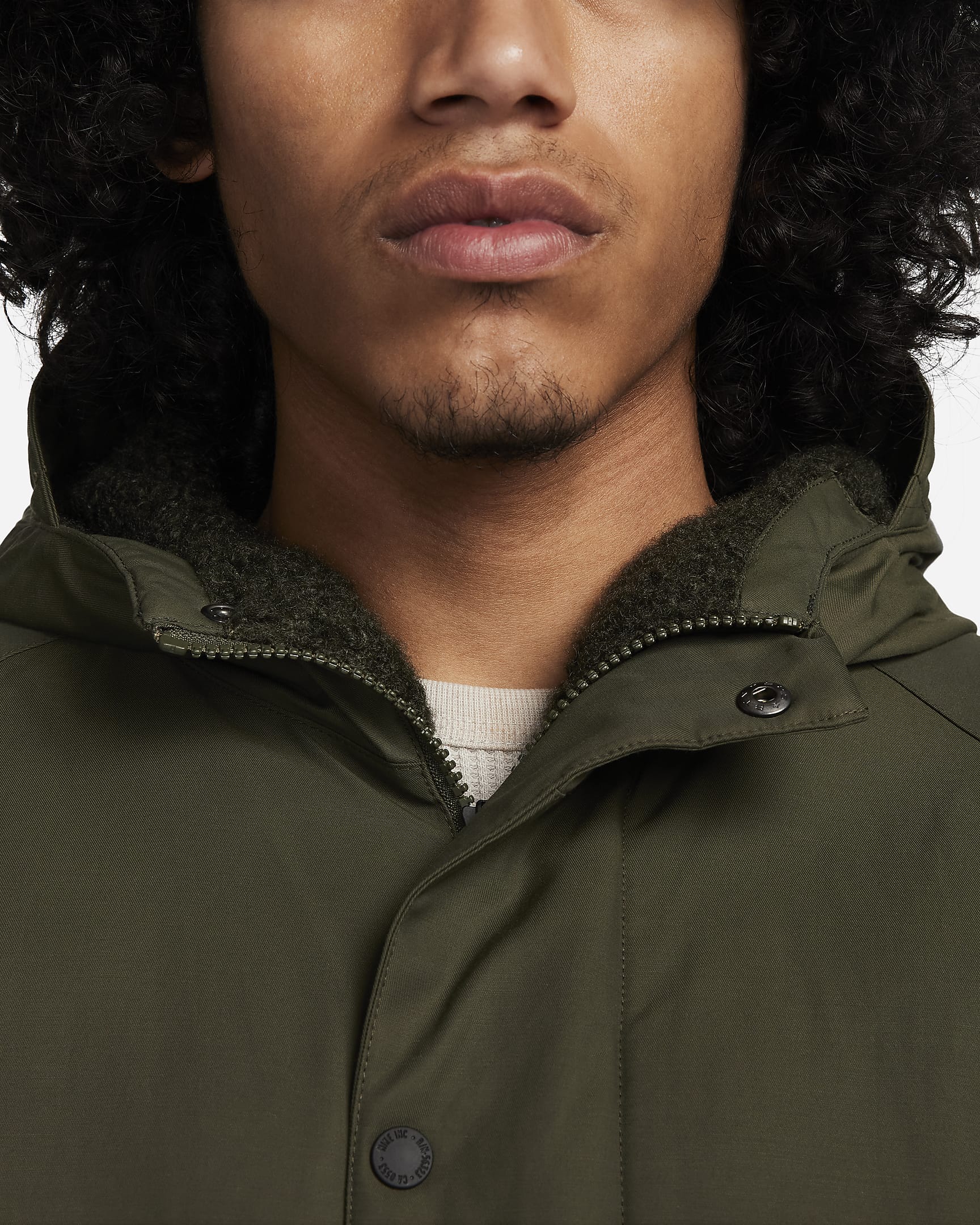 Pánská zateplená parka Nike Life - Cargo Khaki/Cargo Khaki