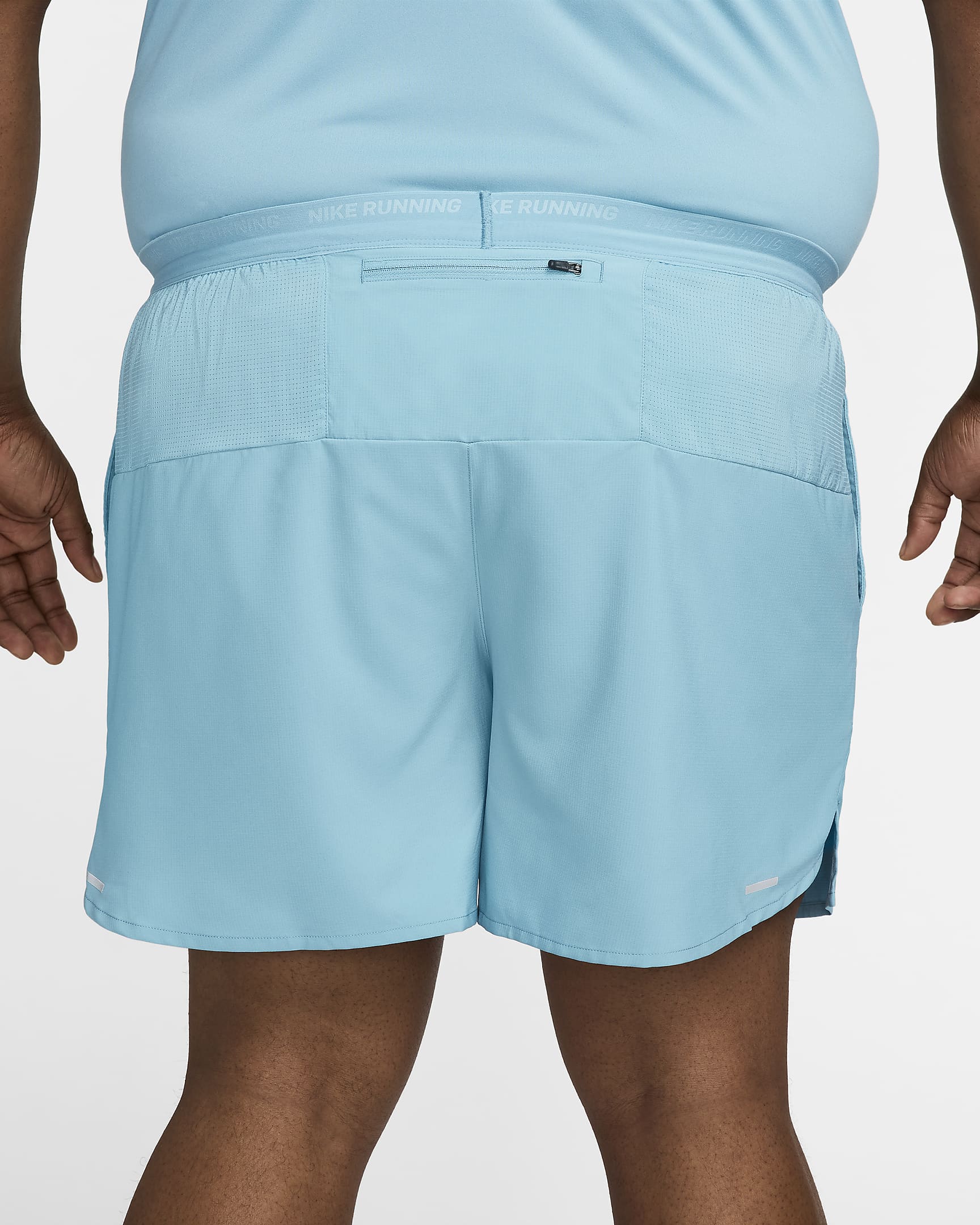 Nike Stride Dri-FIT-Laufshorts mit Futter für Herren (ca. 12,5 cm) - Denim Turquoise/Schwarz