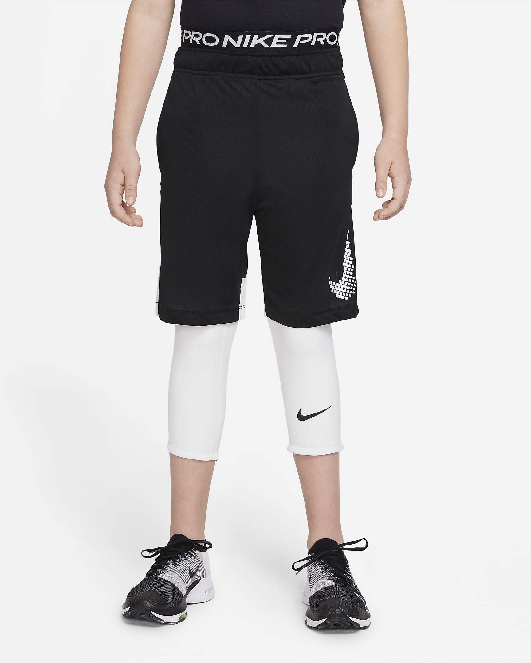 Nike Pro Dri-FIT Big Kids' (Boys') 3/4-Length Tights. Nike.com