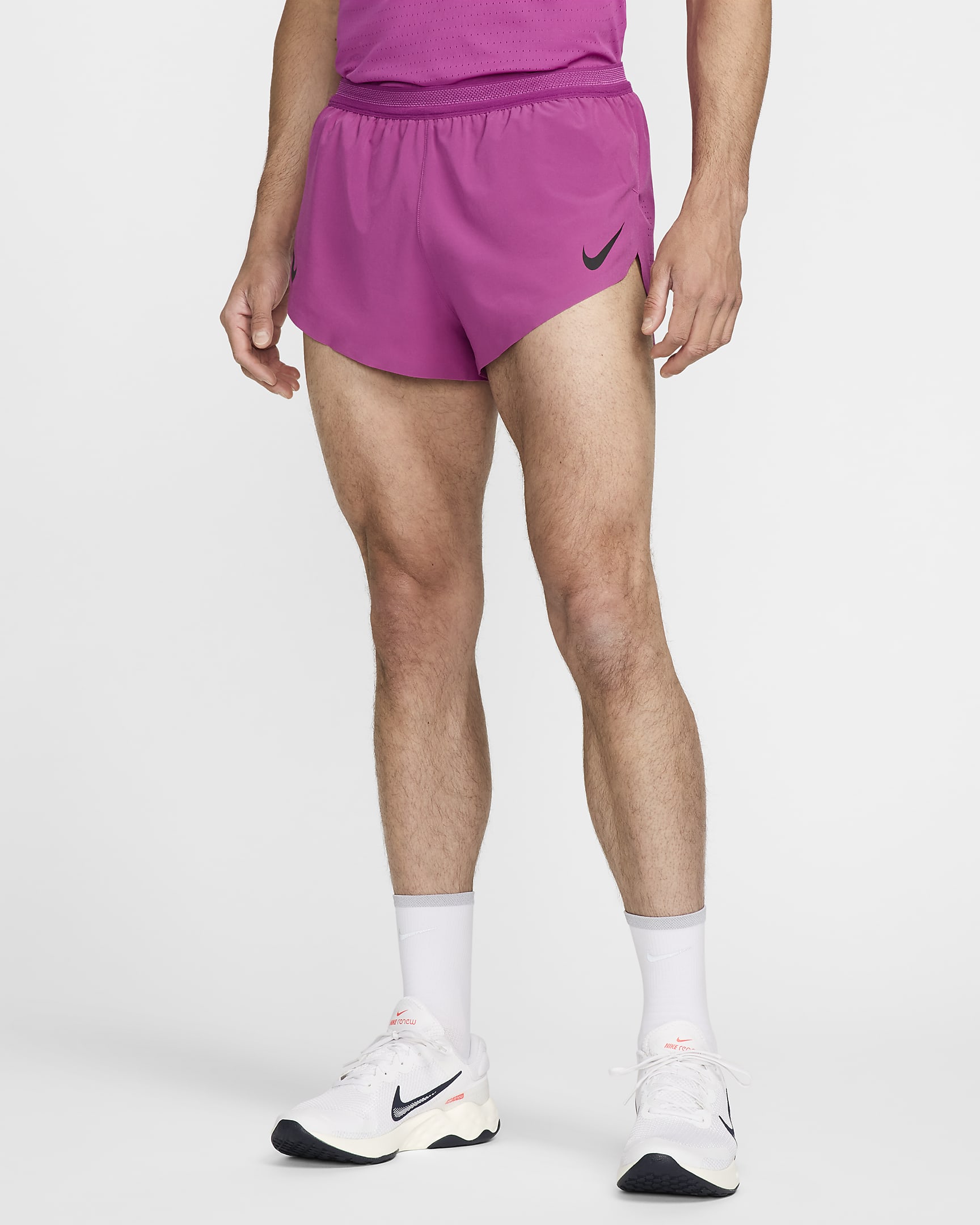 Short de running avec sous-short intégré 5 cm Dri-FIT ADV Nike AeroSwift pour homme - Hot Fuchsia/Noir